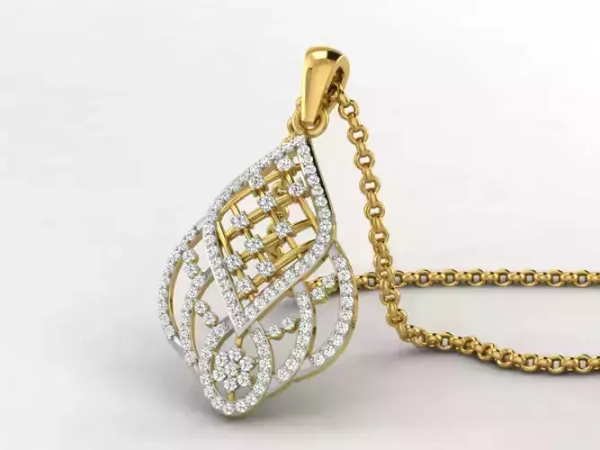 Women pendant 3dm render detail