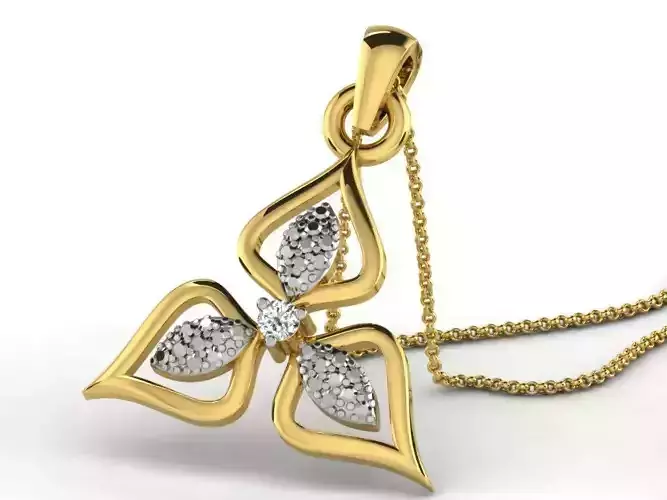 Women pendant 3dm render detail