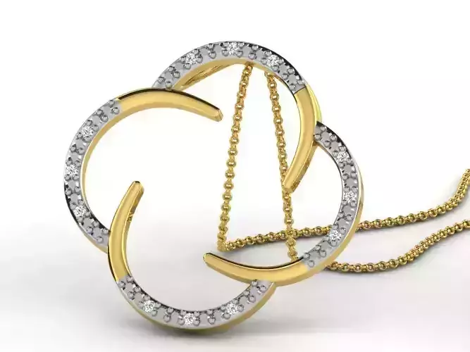 Women pendant 3dm render detail