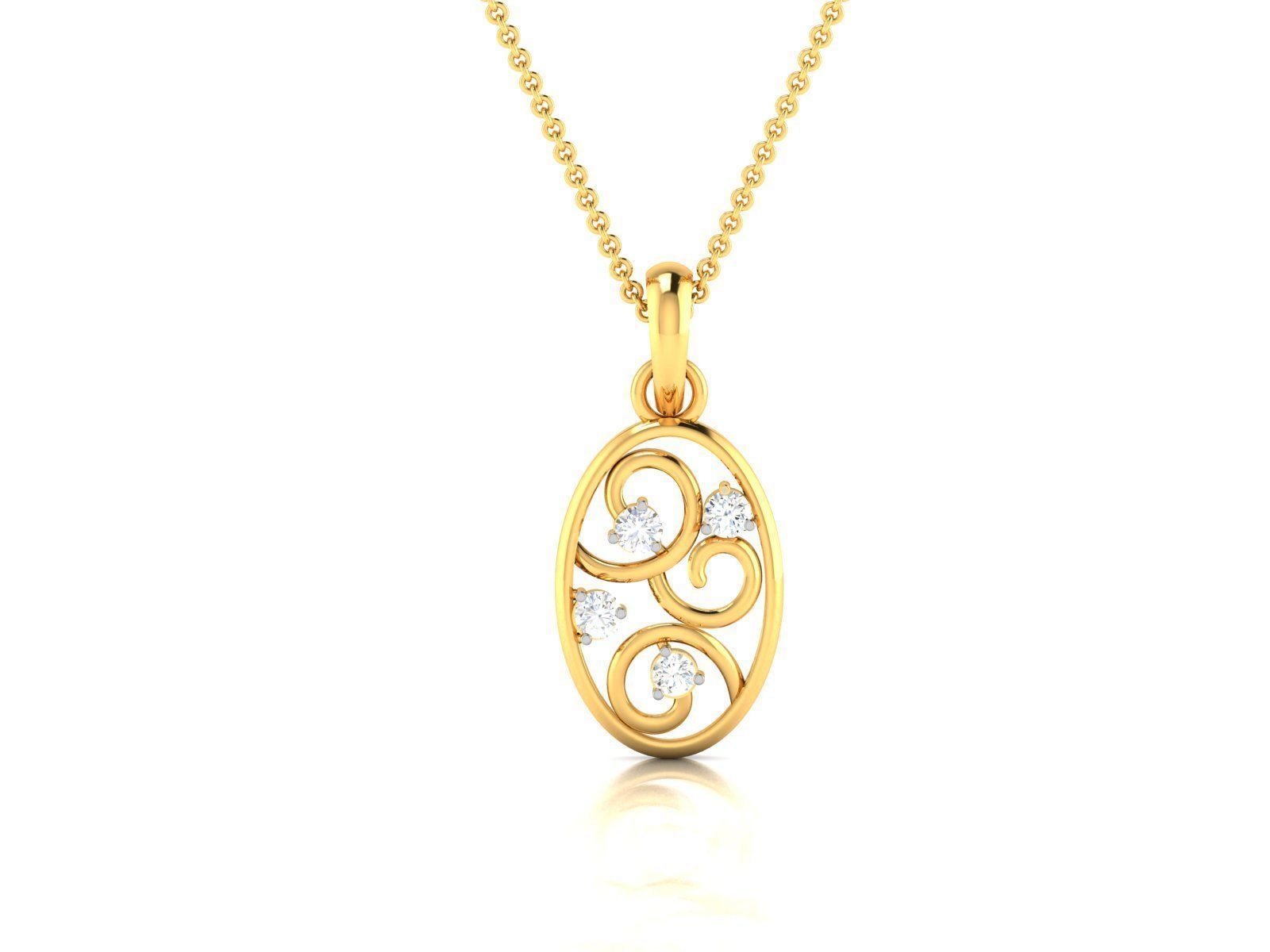 Women pendant 3dm render detail 3D print model_3