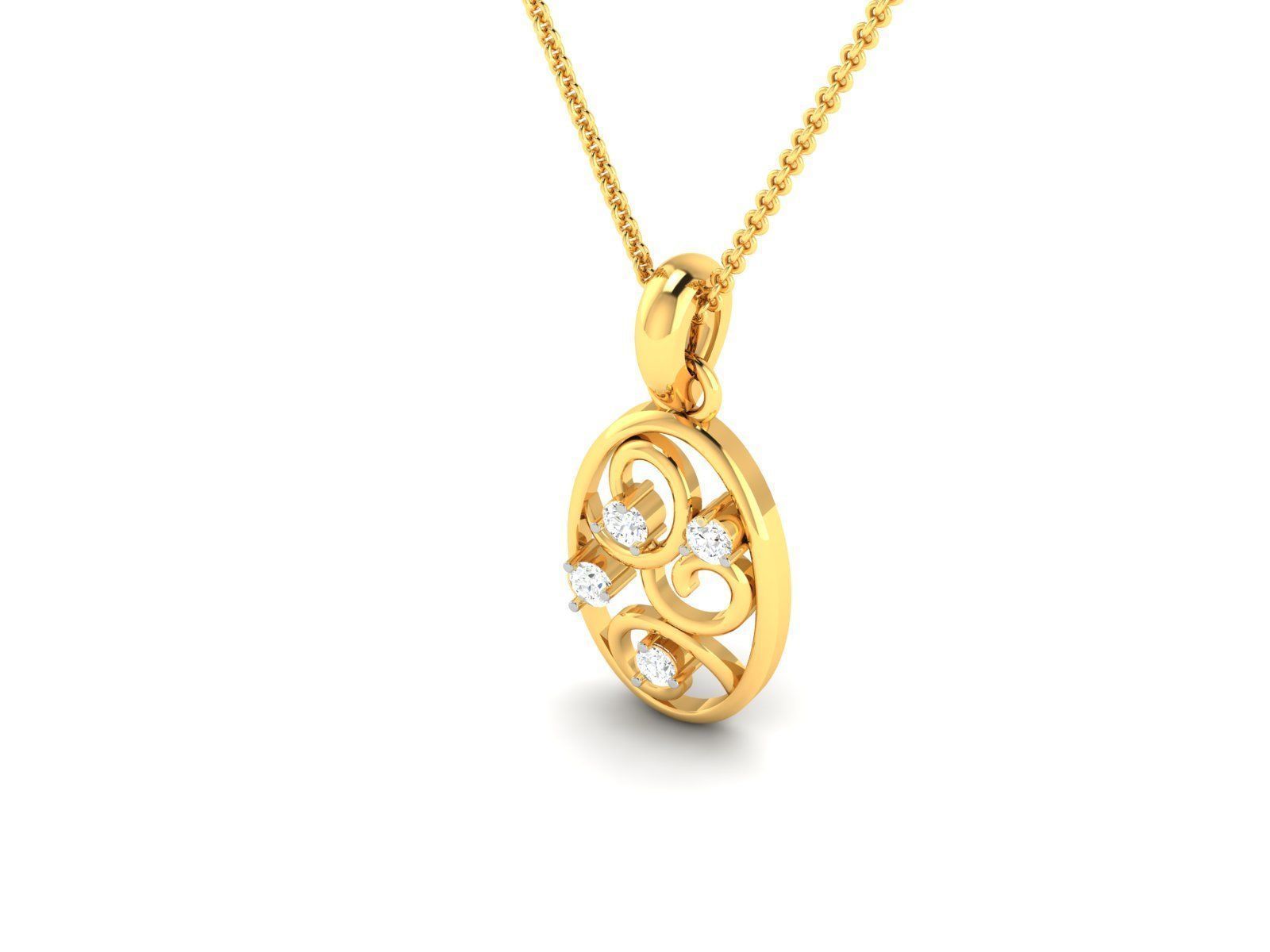 Women pendant 3dm render detail 3D print model_2