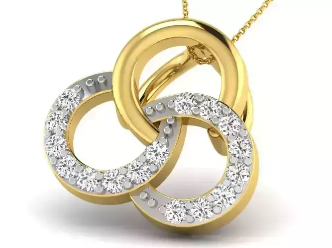 Women pendant 3dm render detail