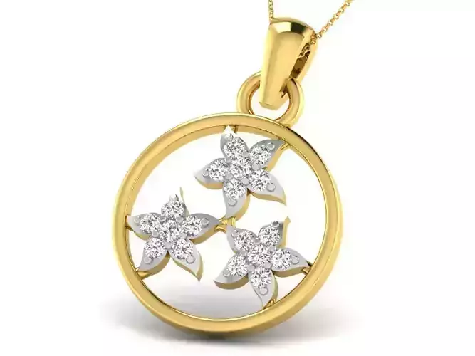 Women pendant 3dm render detail