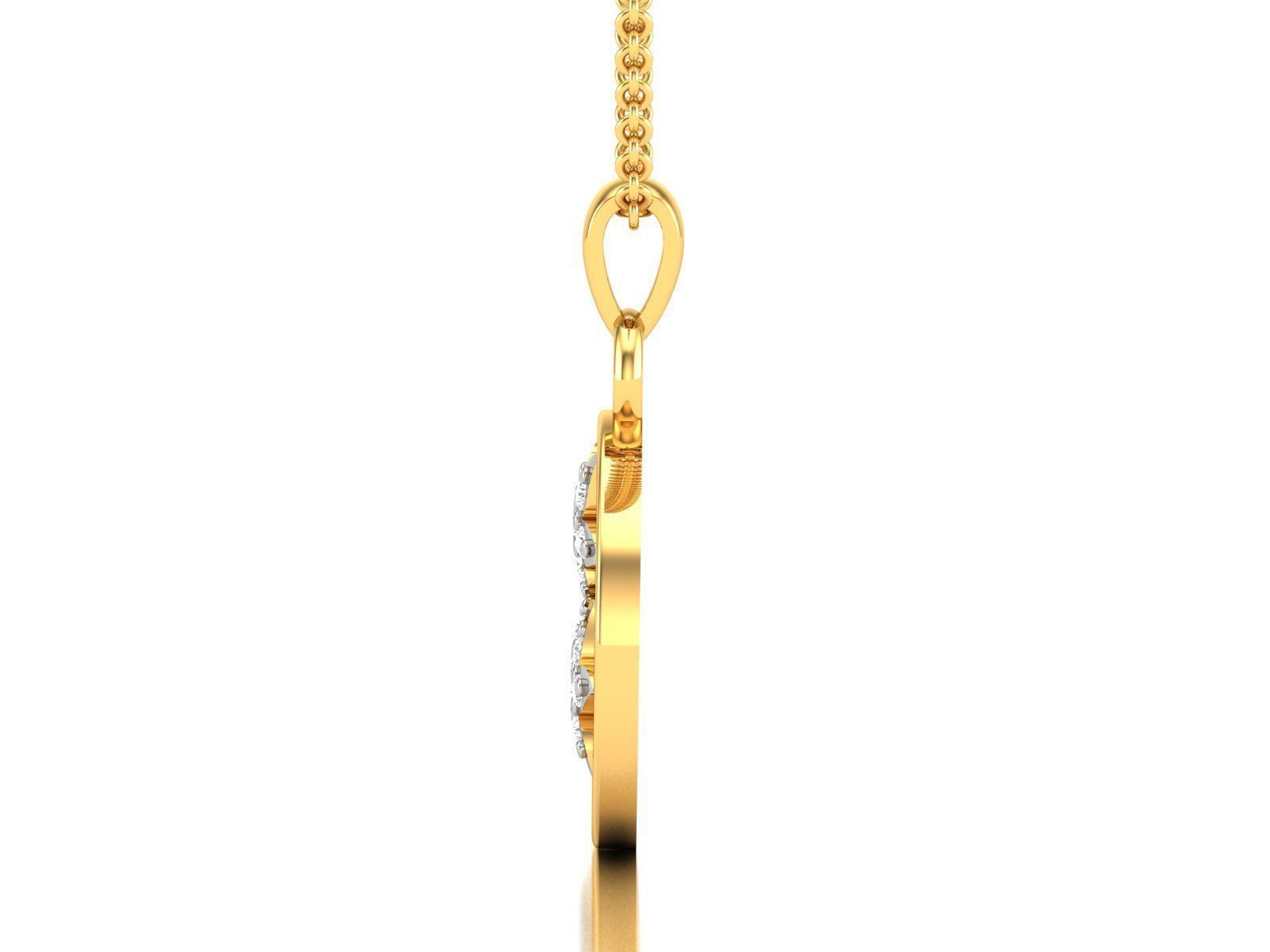 Women pendant 3dm render detail 3D print model_3