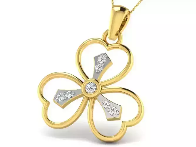 Women pendant 3dm render detail