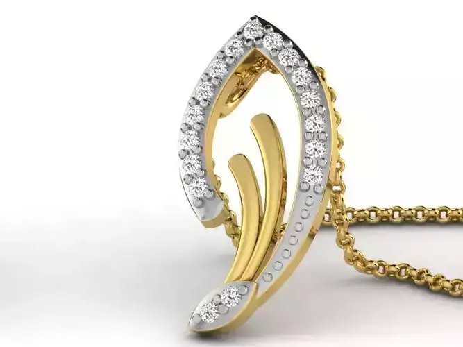 Women pendant 3dm render detail