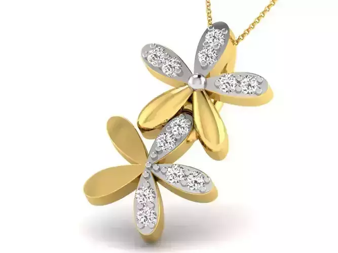 Women pendant 3dm render detail