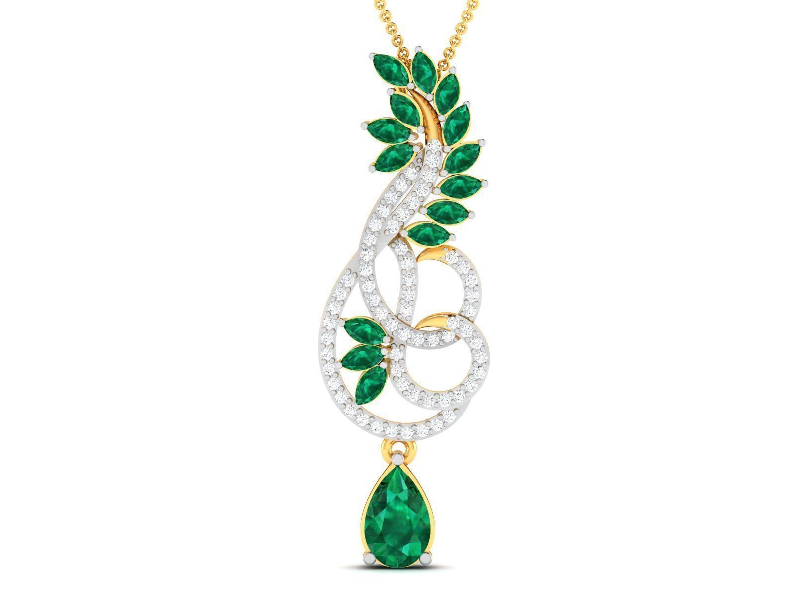 Women pendant 3dm render detail 3D print model_2