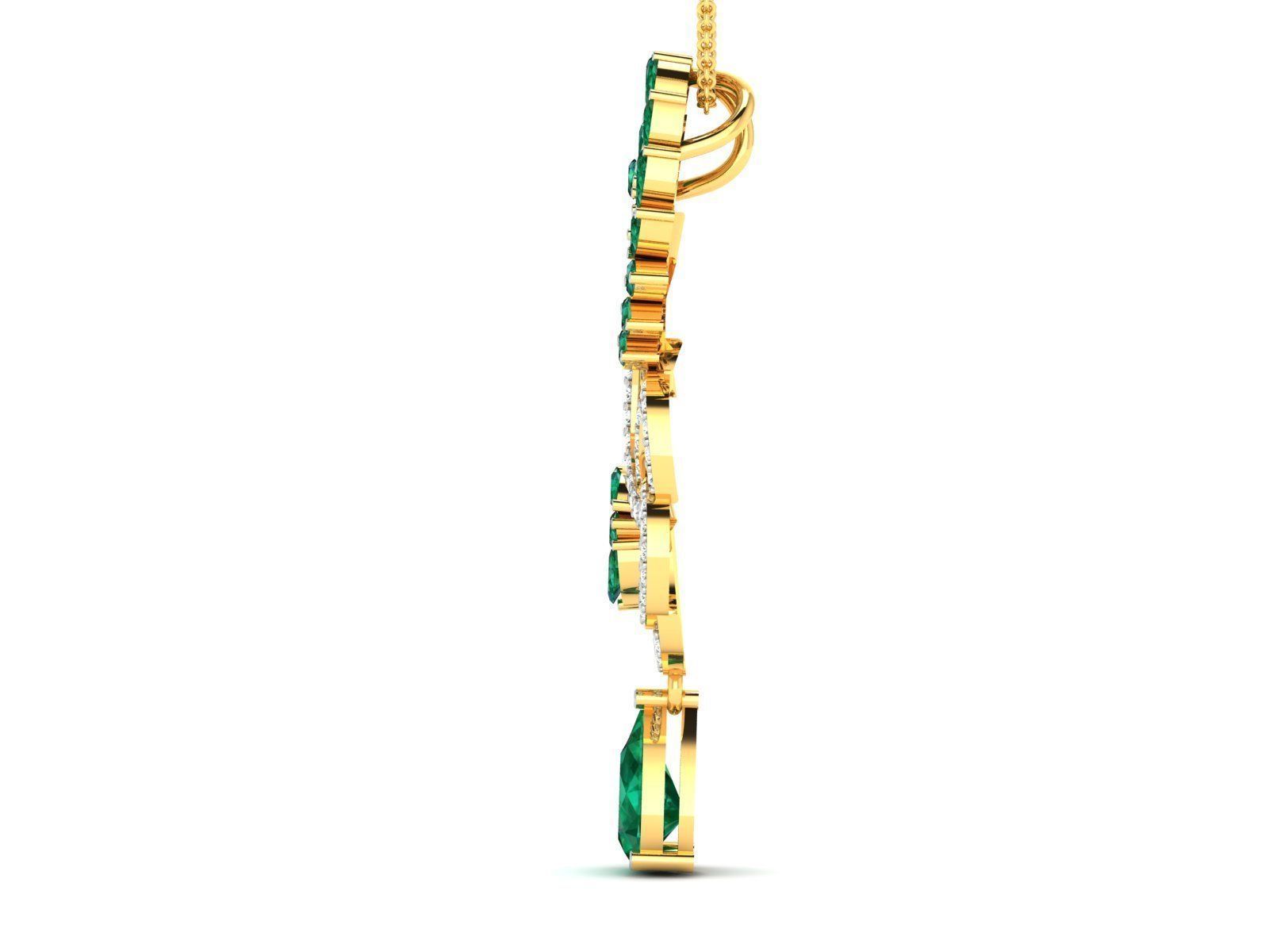 Women pendant 3dm render detail 3D print model_3