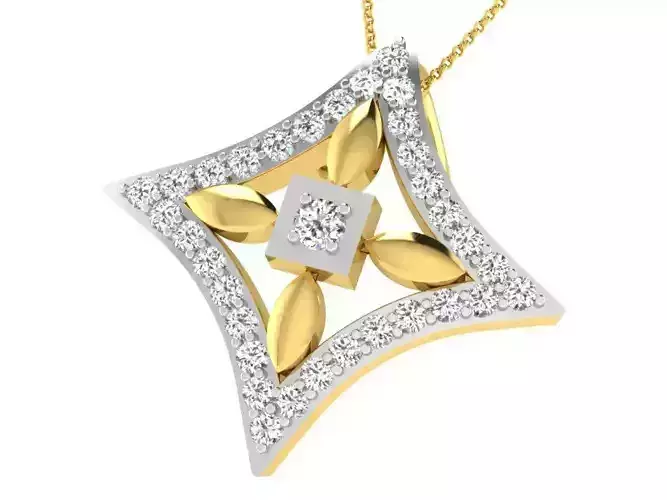 Women pendant 3dm render detail