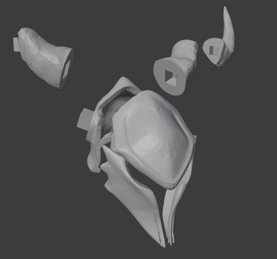 Helmet Pantheon Dragonslayer - League Of Legends 3D print model_9