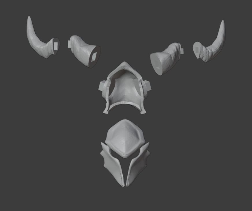 Helmet Pantheon Dragonslayer - League Of Legends 3D print model_1