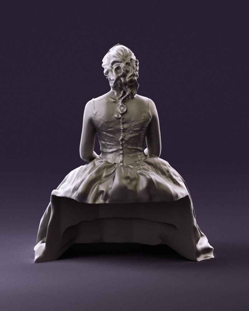 Sitting bride 0834 3D model_19