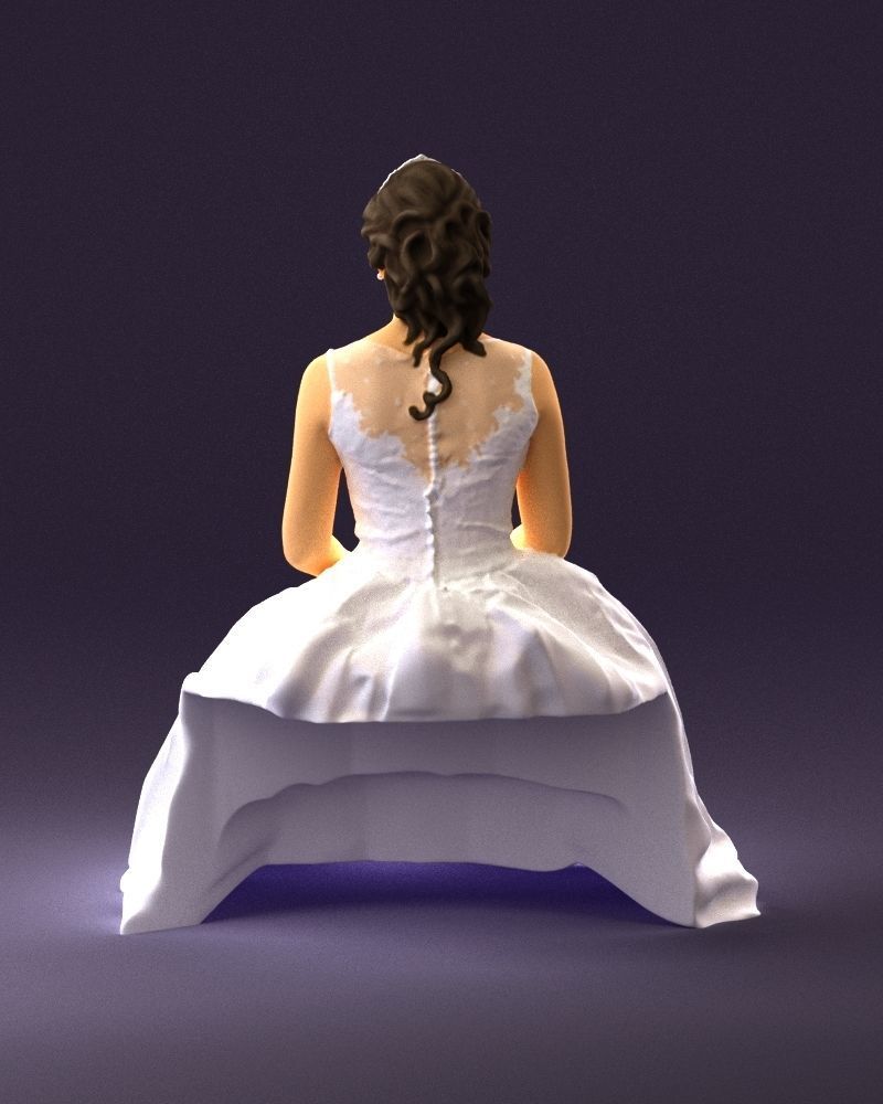 Sitting bride 0834 3D model_18