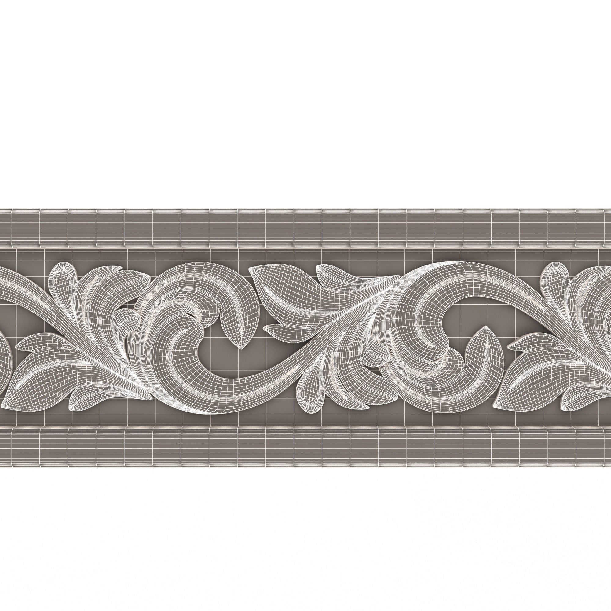 Ornament Element 02 Low-poly 3D model_13