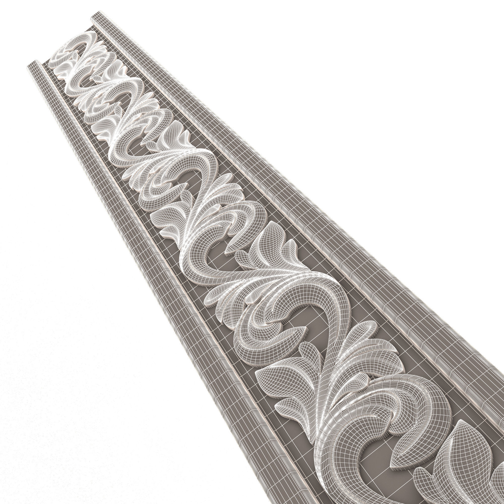 Ornament Element 02 Low-poly 3D model_12