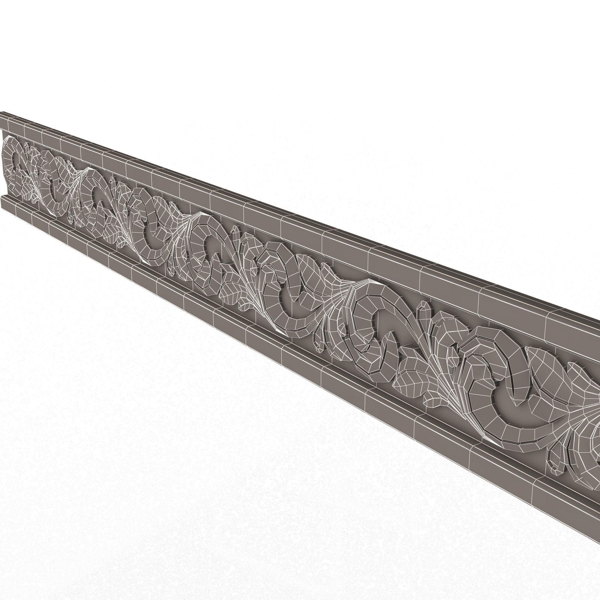 Ornament Element 02 Low-poly 3D model_16