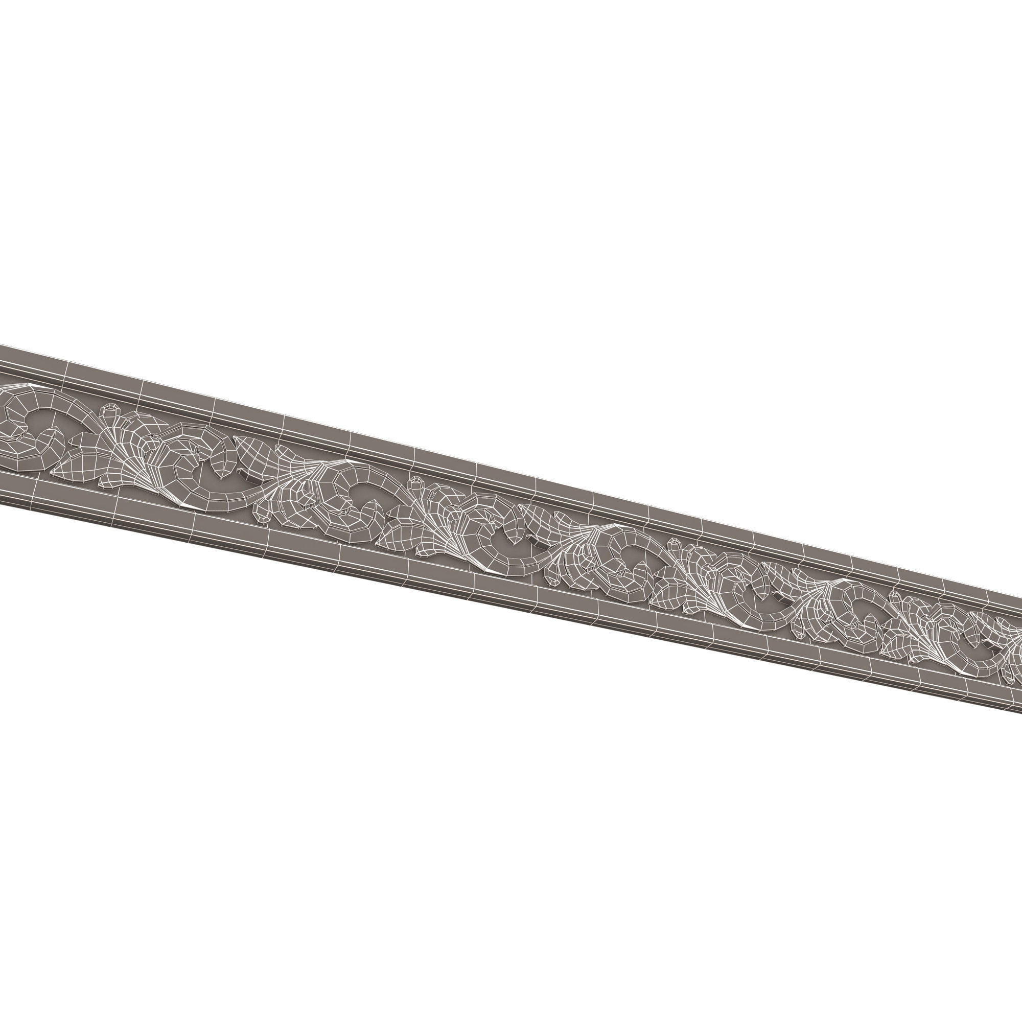 Ornament Element 02 Low-poly 3D model_7