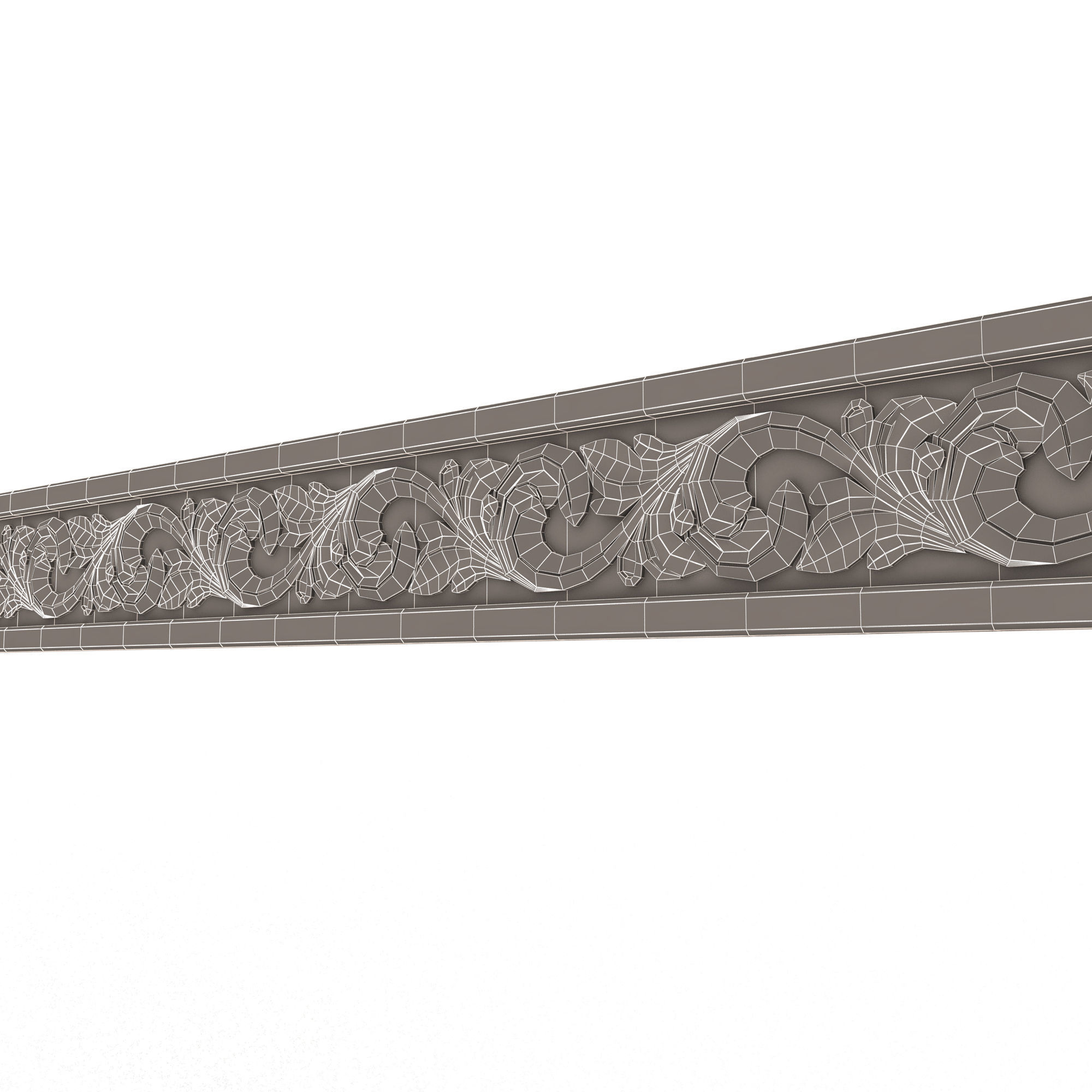 Ornament Element 02 Low-poly 3D model_10