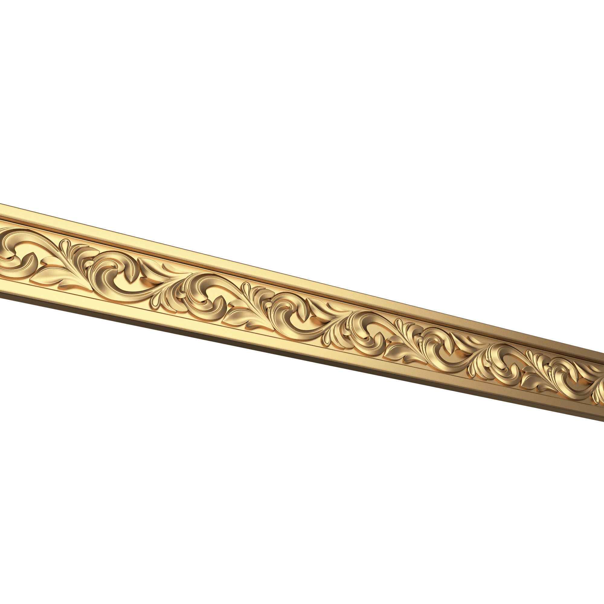 Ornament Element 02 Low-poly 3D model_1