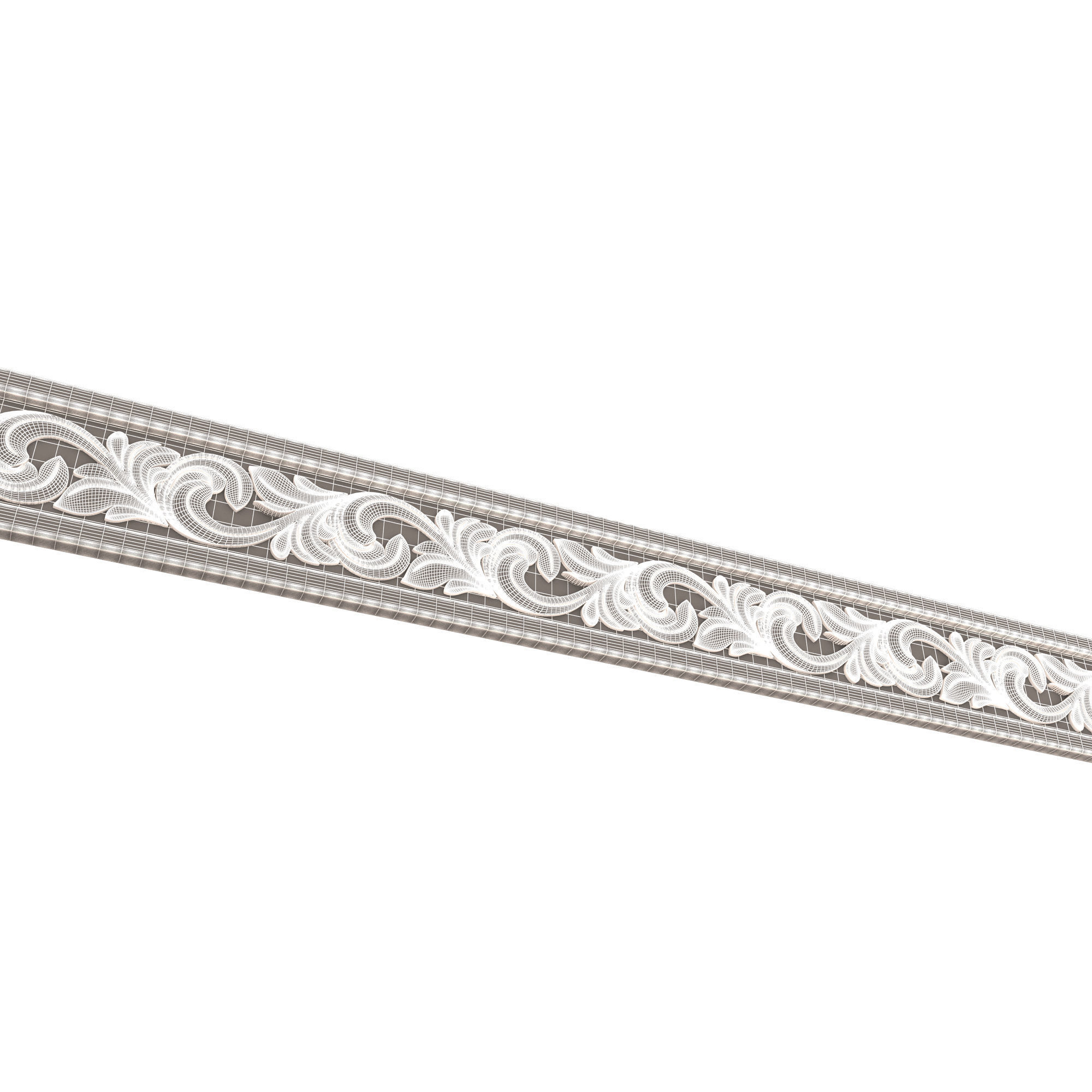 Ornament Element 02 Low-poly 3D model_6