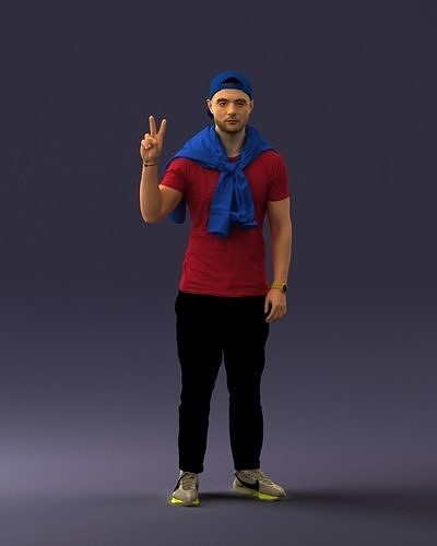Man posed 0619 3D Print Ready 3D print model