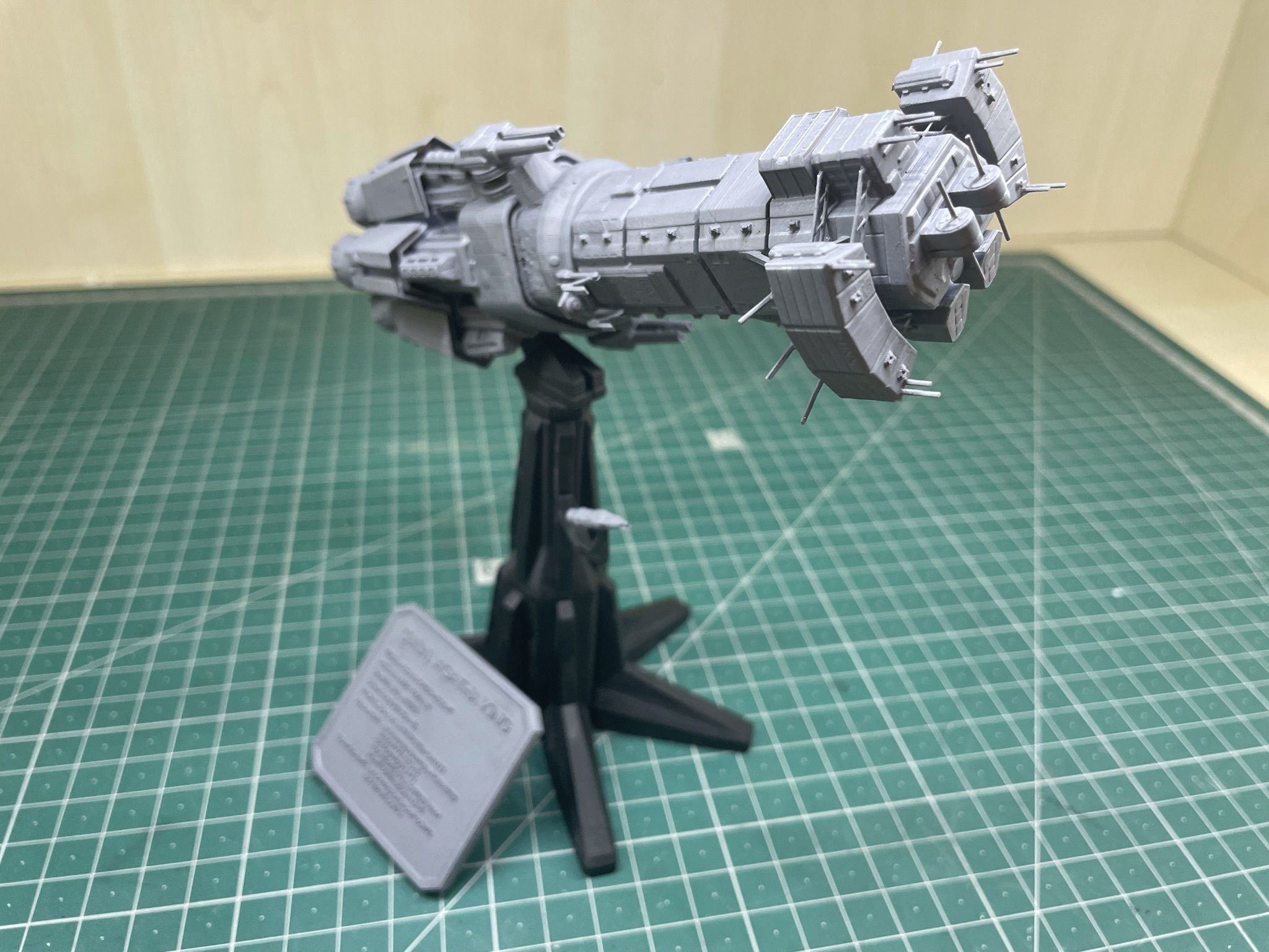 Expanse UNN Truman Class Dreadnought 3D print model_3