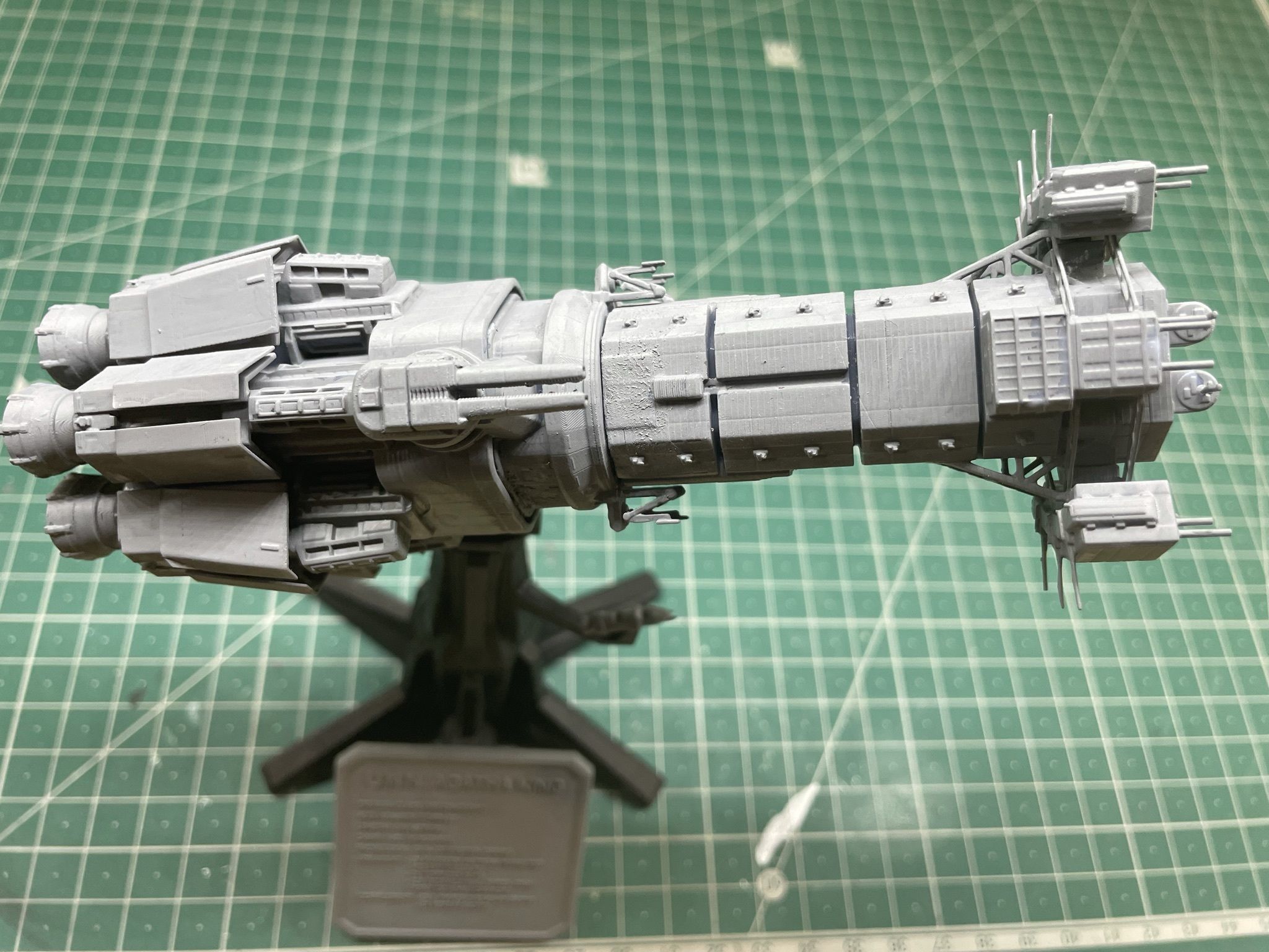 Expanse UNN Truman Class Dreadnought 3D print model_6