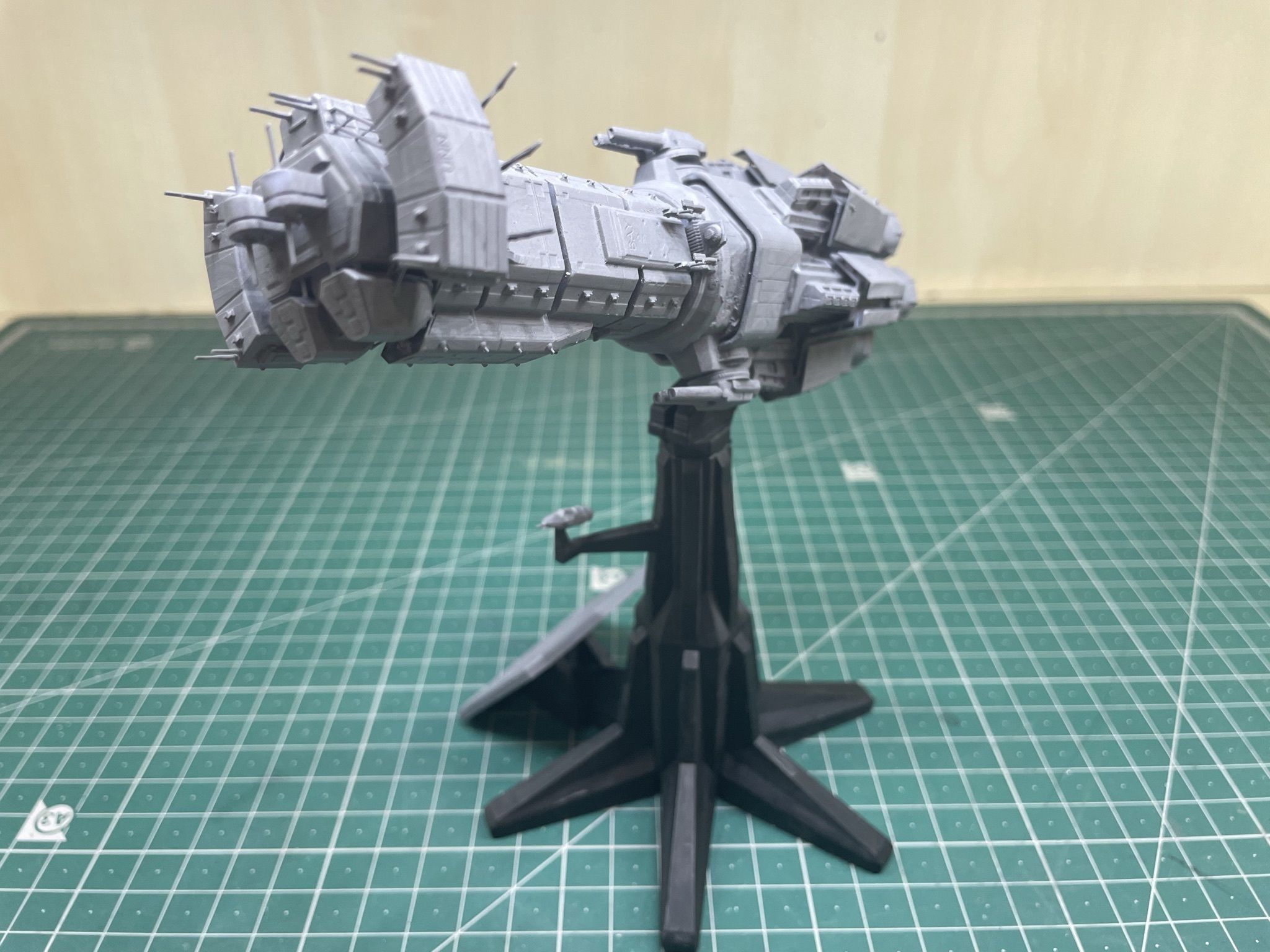 Expanse UNN Truman Class Dreadnought 3D print model_4