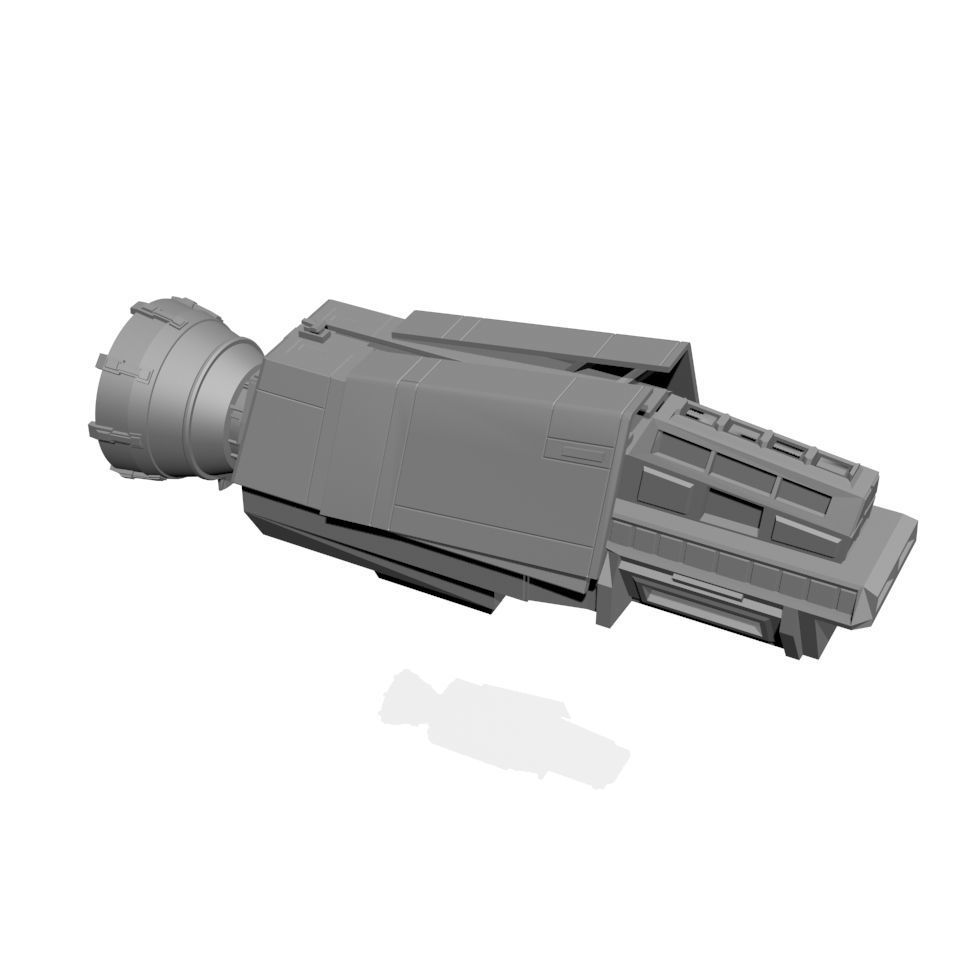 Expanse UNN Truman Class Dreadnought 3D print model_13