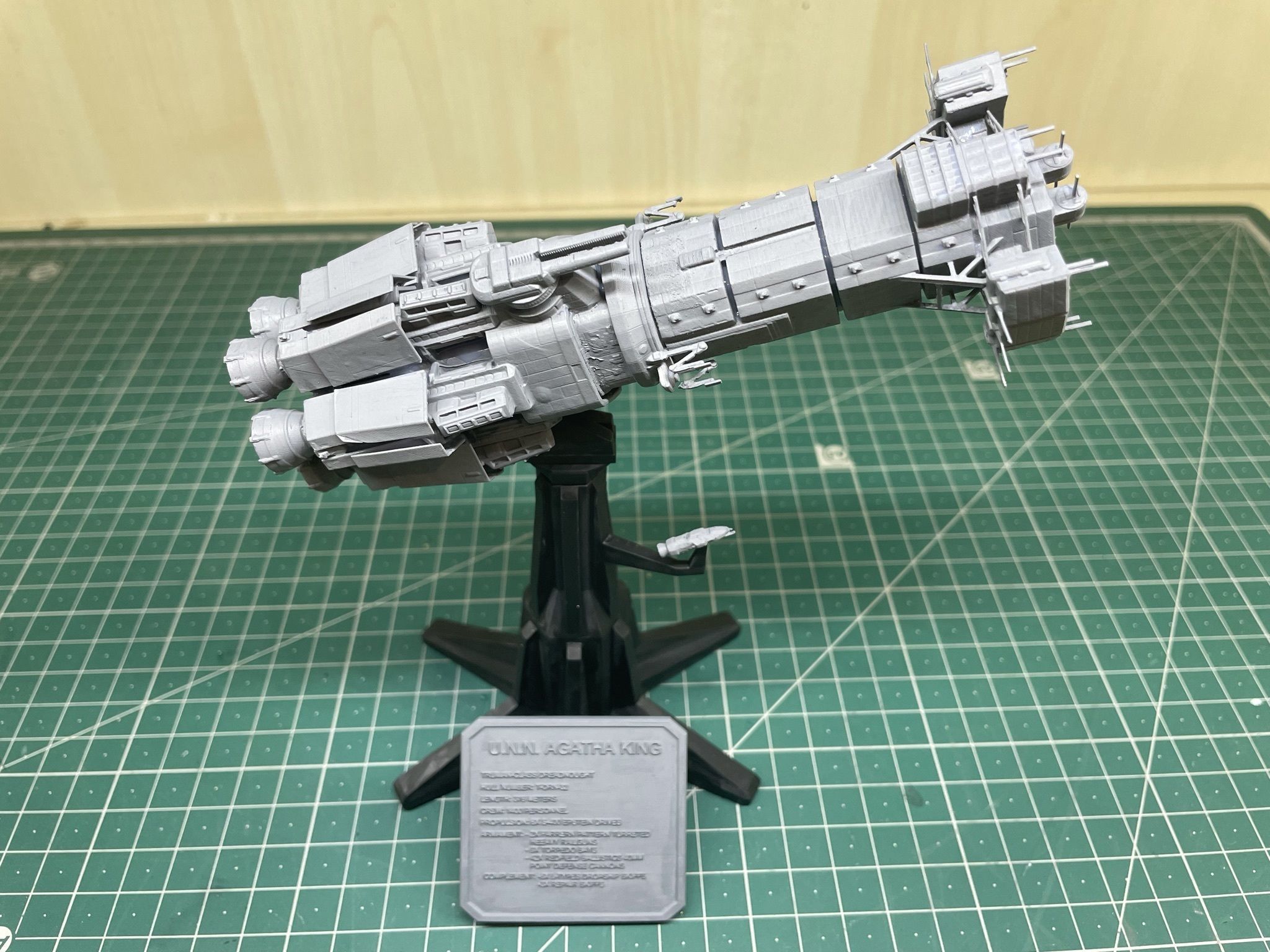 Expanse UNN Truman Class Dreadnought 3D print model_2