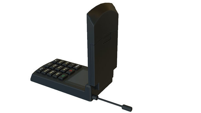 mobile phone Low-poly 3D model