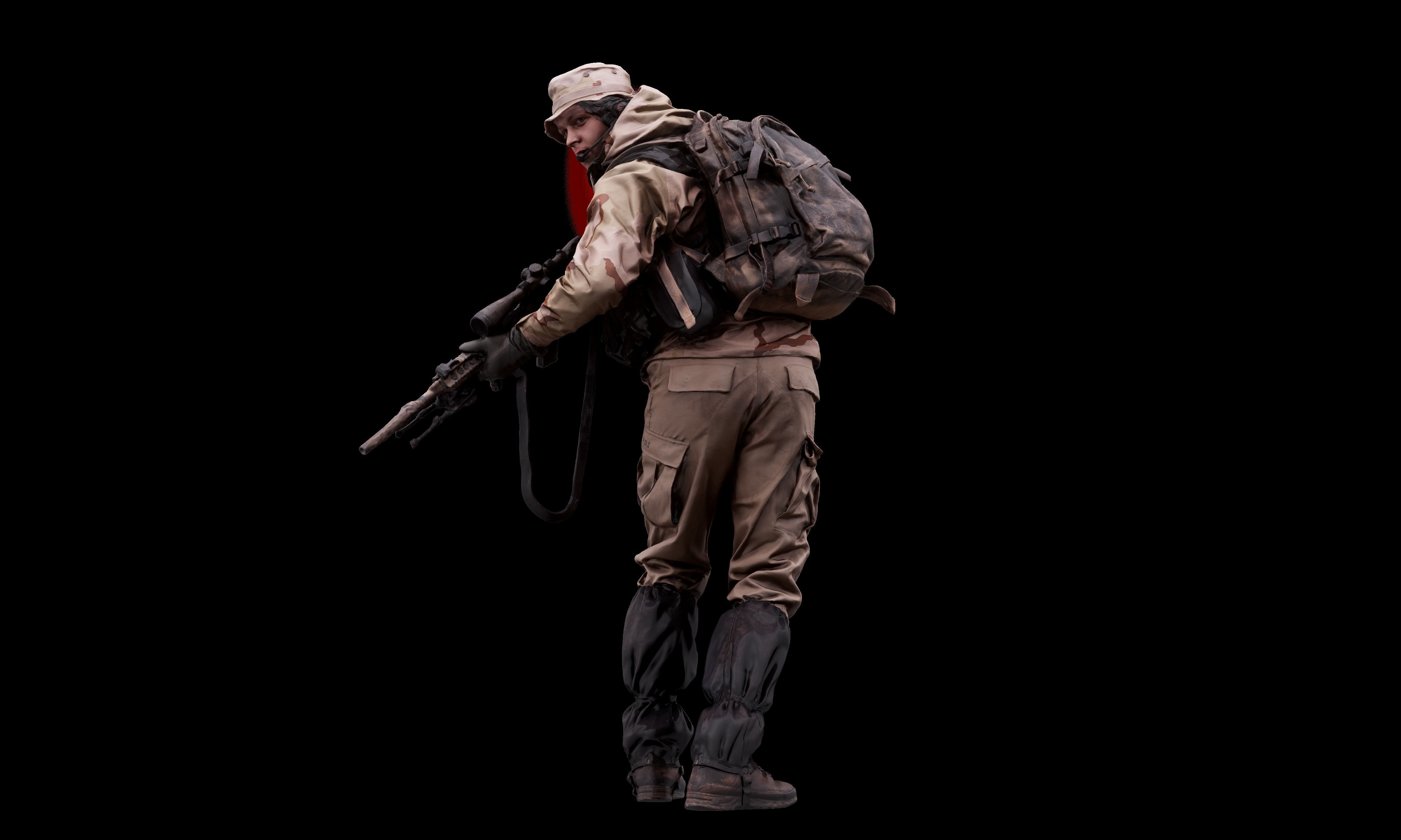 3D Body Scan Reece Bates Army Seal Team 3D model_3