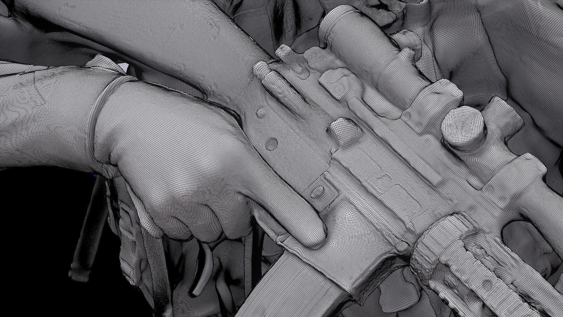 3D Body Scan Reece Bates Army Seal Team 3D model_12