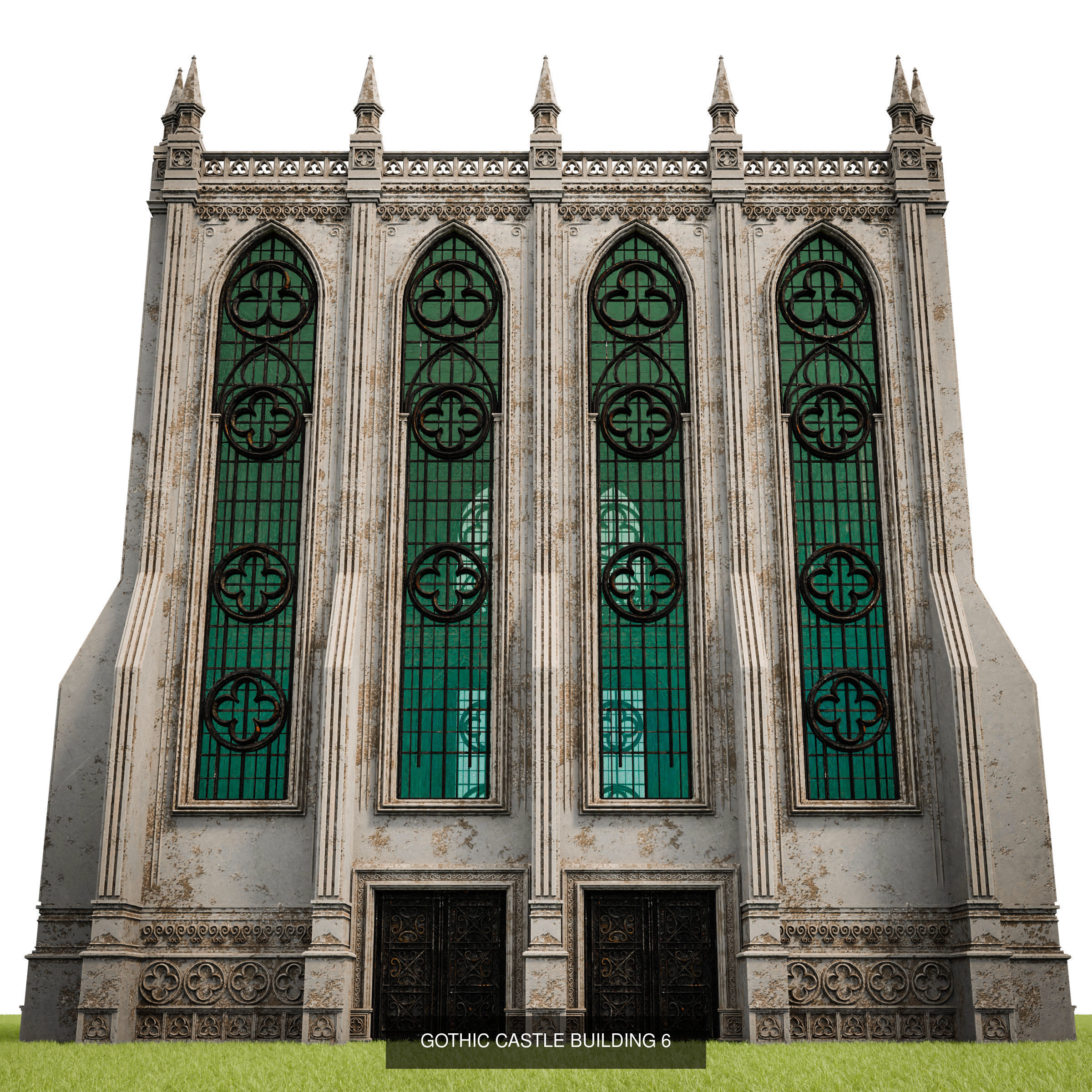 GOTHIC CASTLE BUILDING PACK 3D Model Collection_10