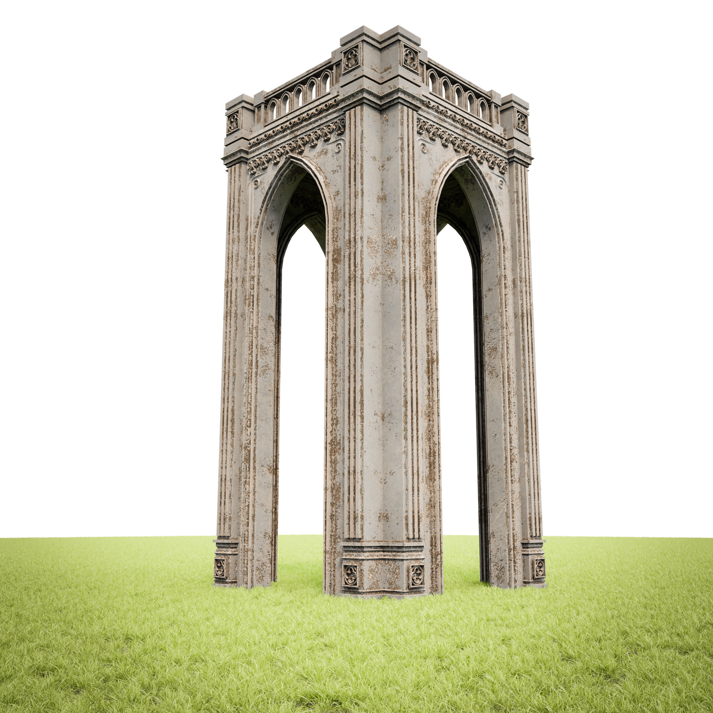 GOTHIC CASTLE BUILDING PACK 3D Model Collection_80