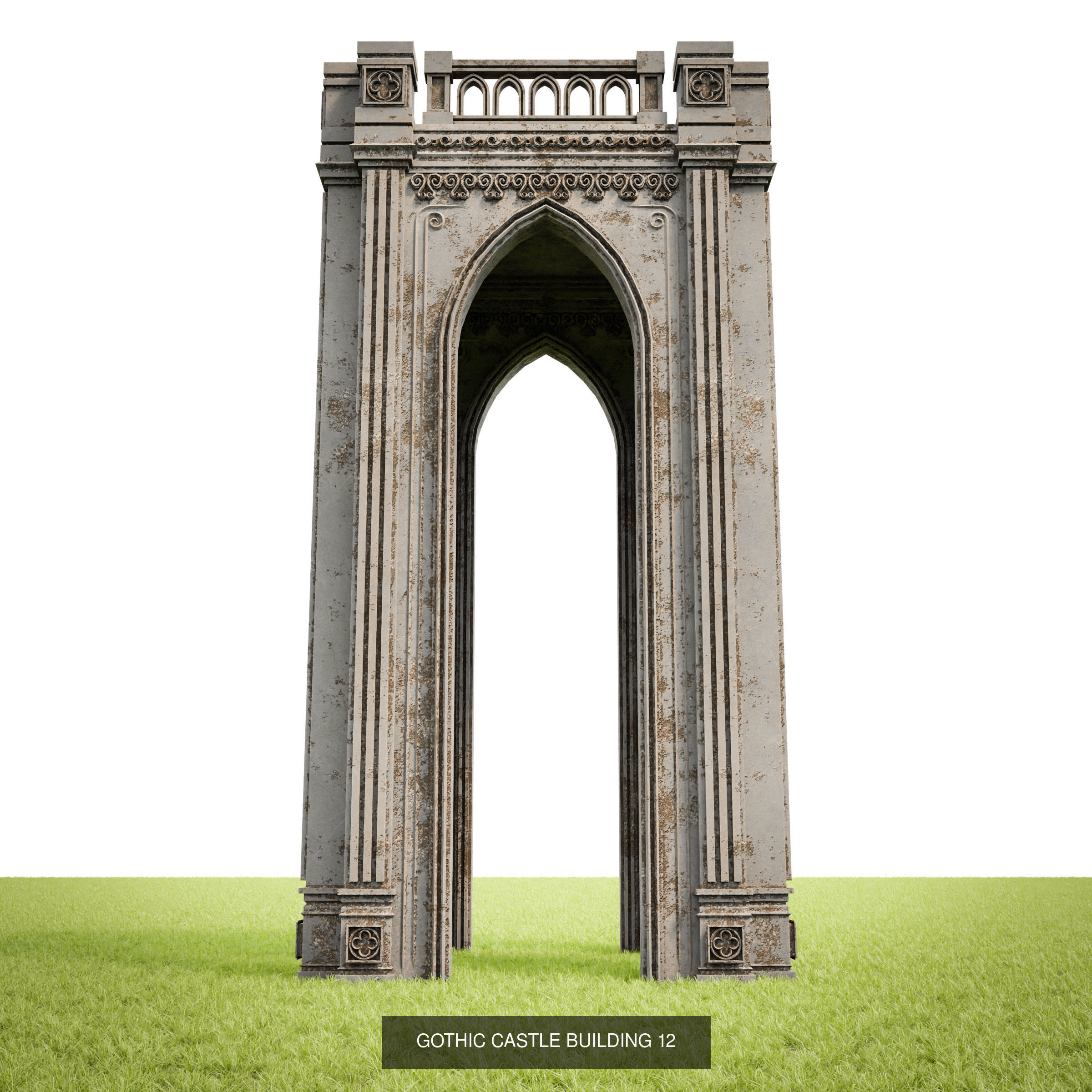 GOTHIC CASTLE BUILDING PACK 3D Model Collection_16