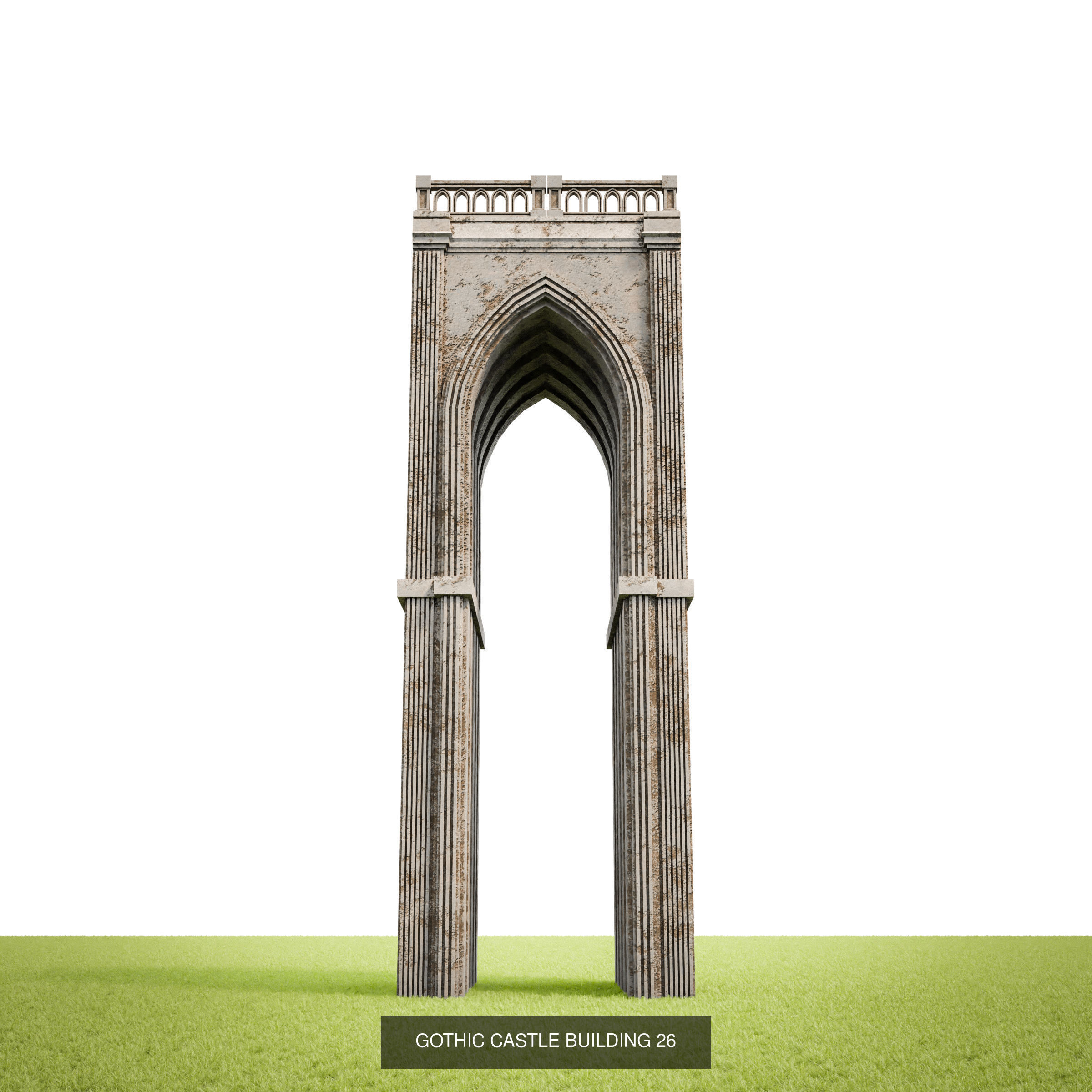 GOTHIC CASTLE BUILDING PACK 3D Model Collection_28