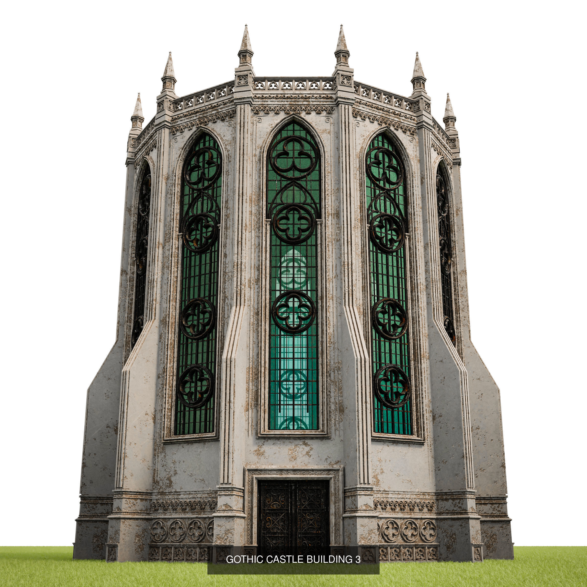 GOTHIC CASTLE BUILDING PACK 3D Model Collection_7