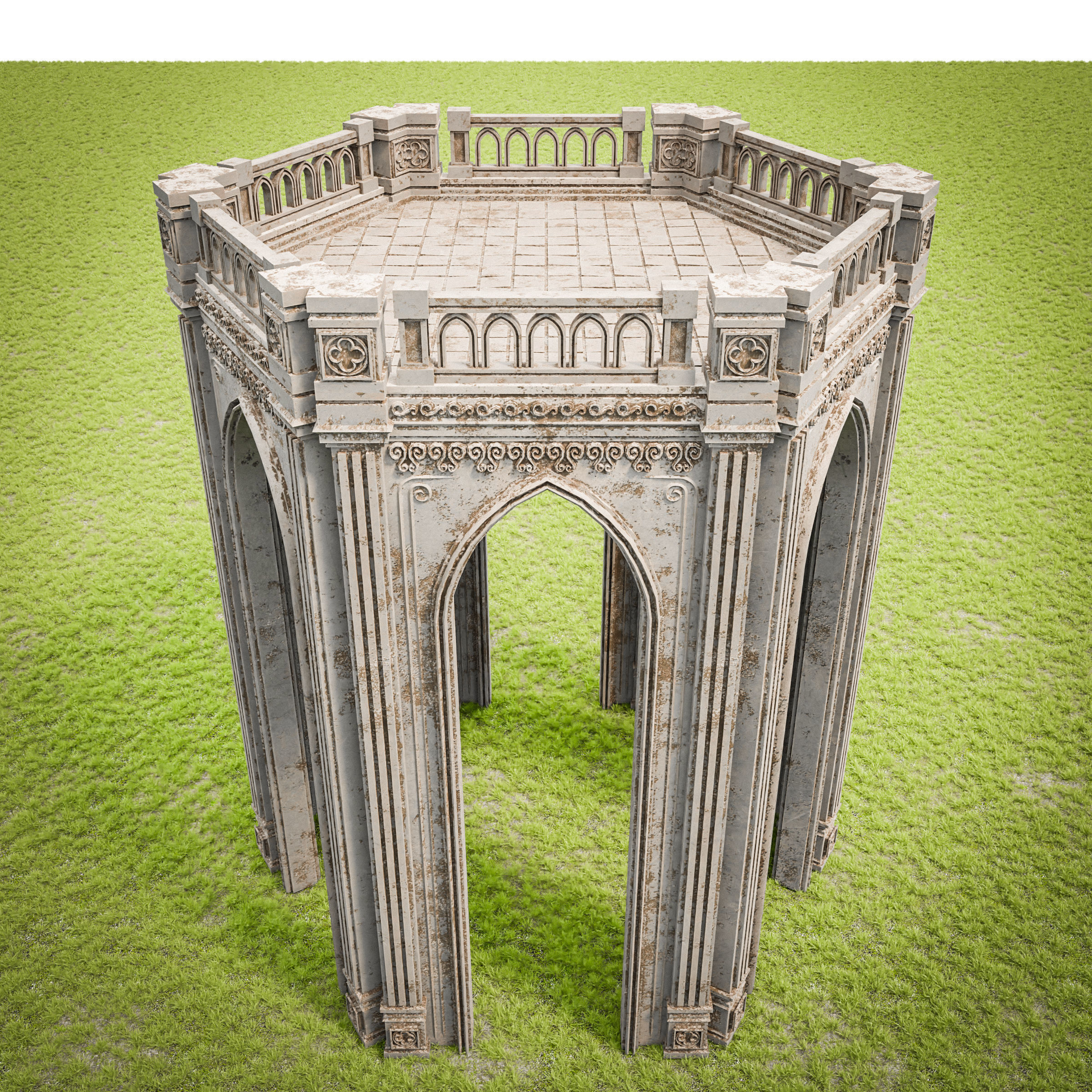 GOTHIC CASTLE BUILDING PACK 3D Model Collection_87