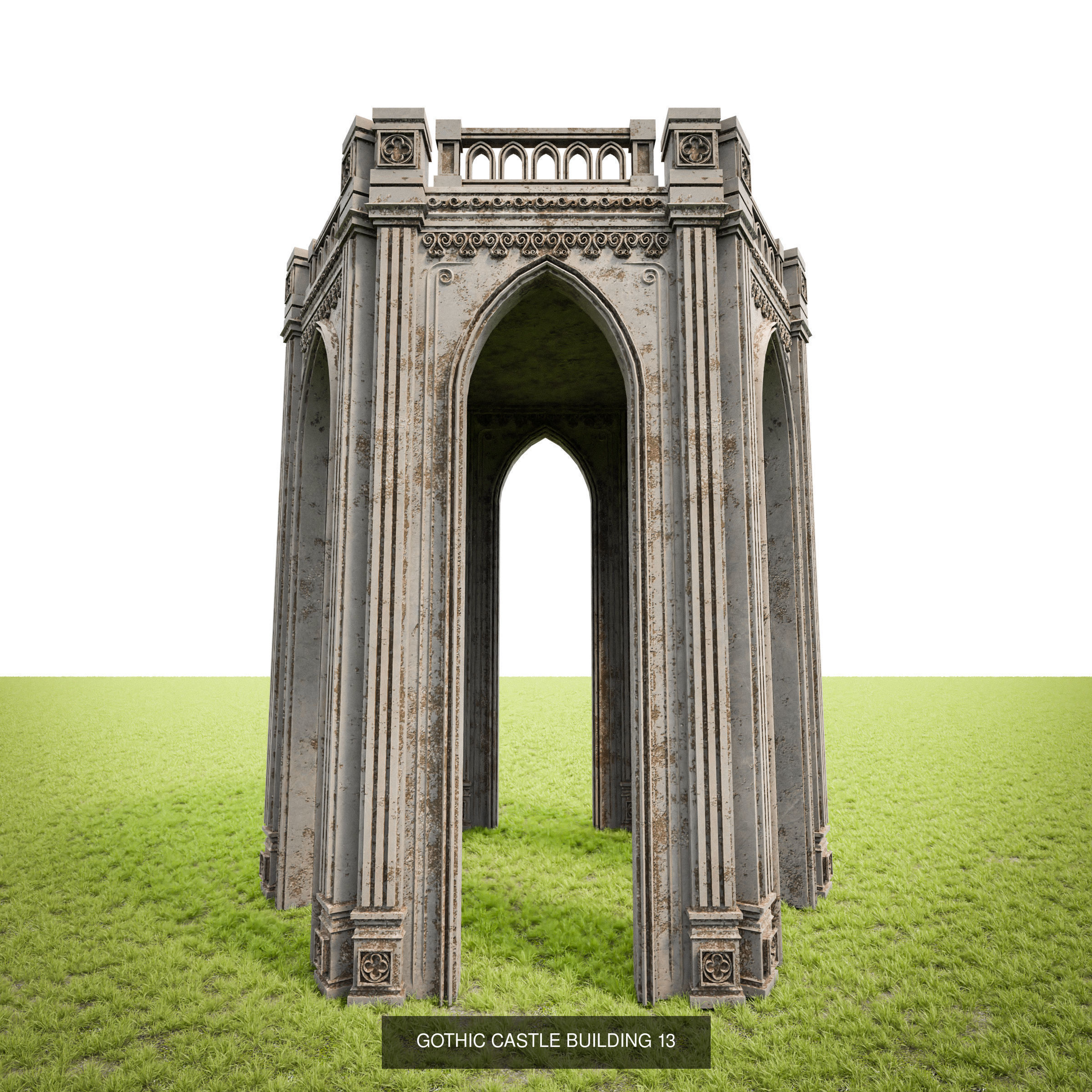 GOTHIC CASTLE BUILDING PACK 3D Model Collection_17