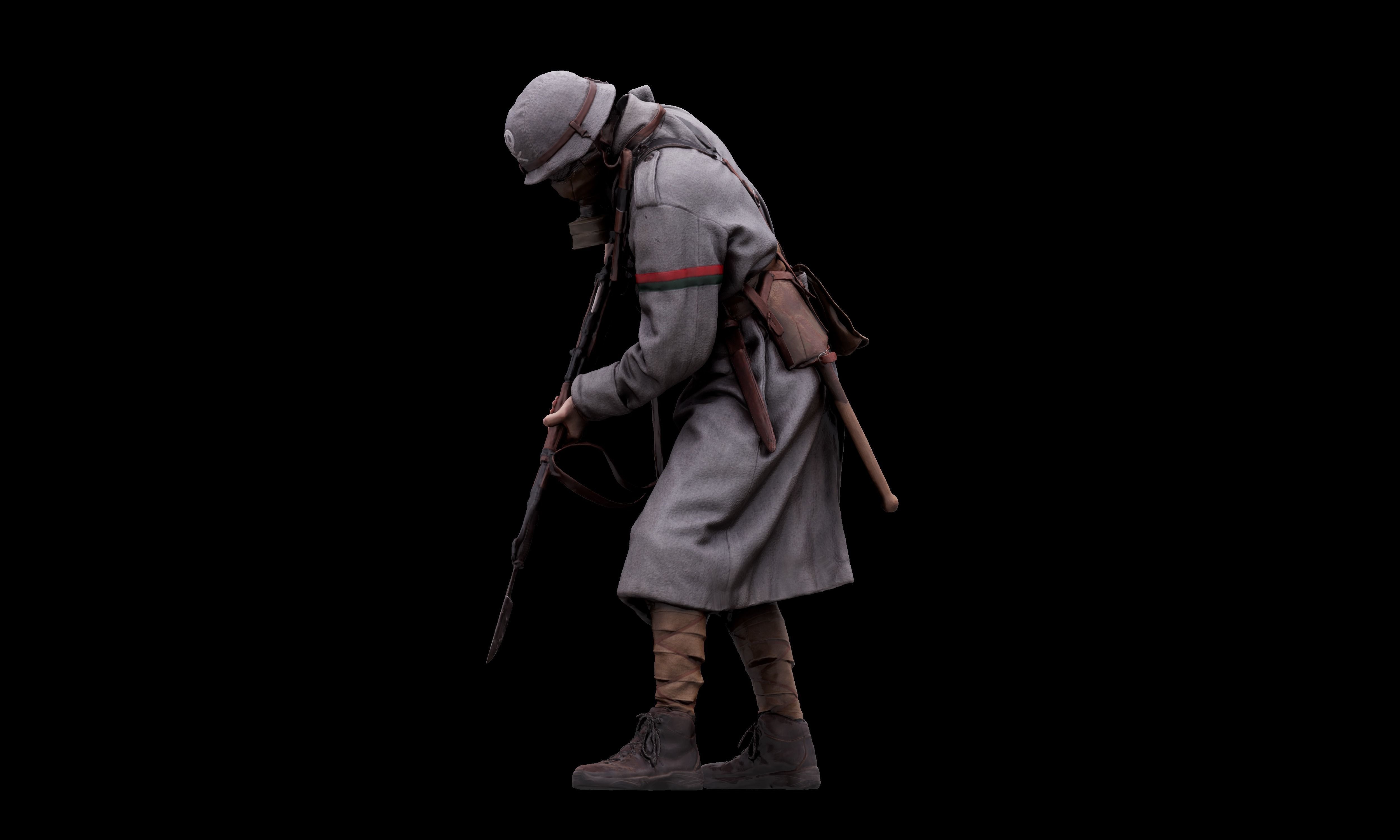 3D Body Scan - Army Stormtrooper Bayonette 3D model_4