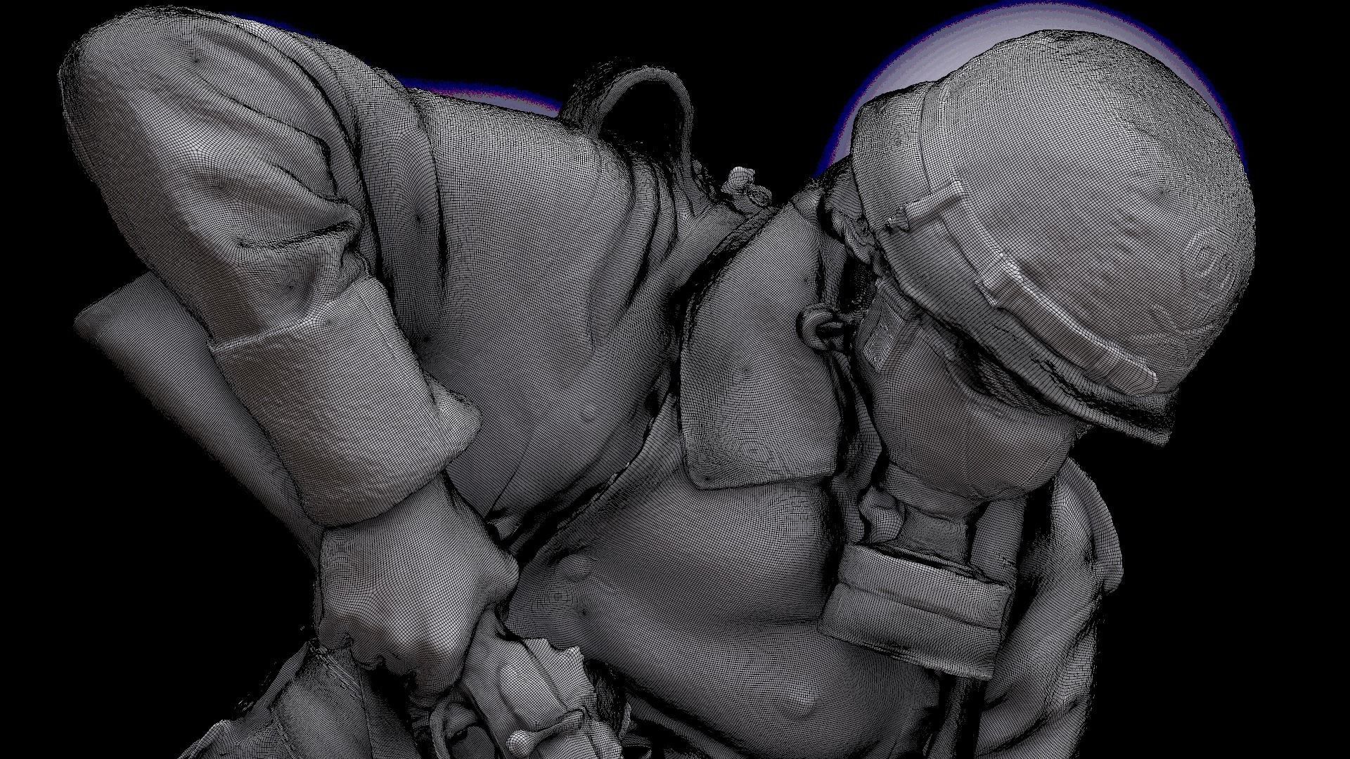 3D Body Scan - Army Stormtrooper Bayonette 3D model_16