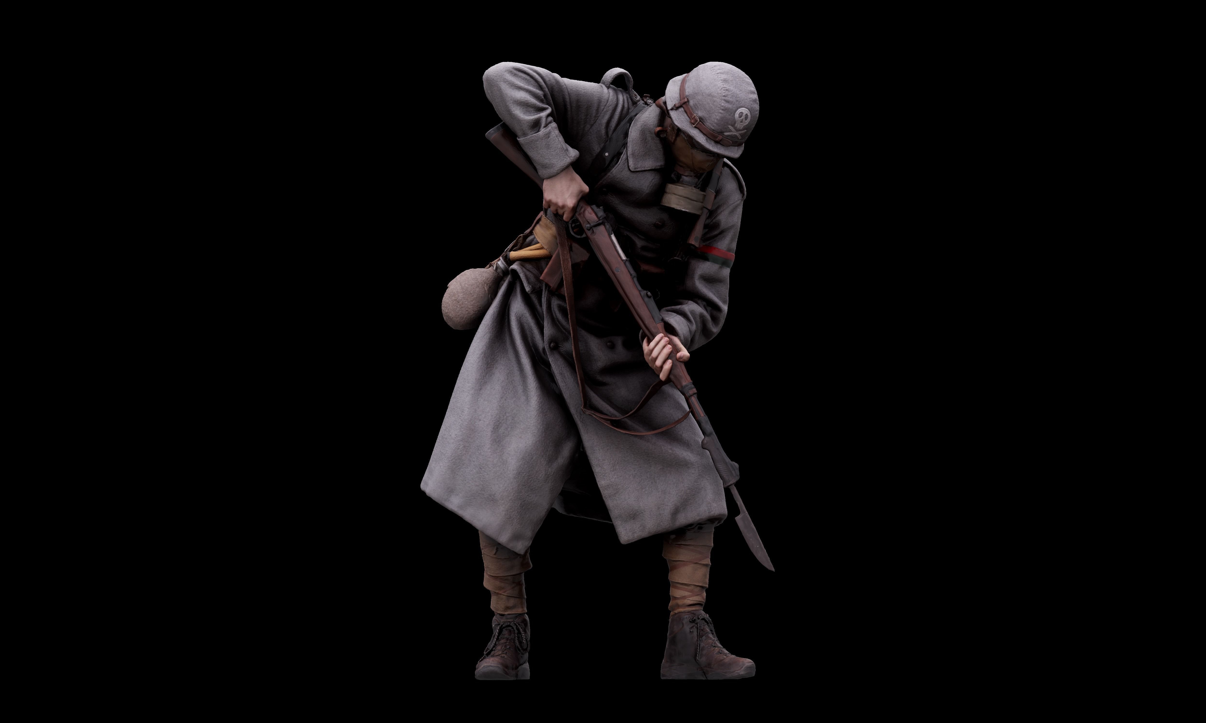 3D Body Scan - Army Stormtrooper Bayonette 3D model_7