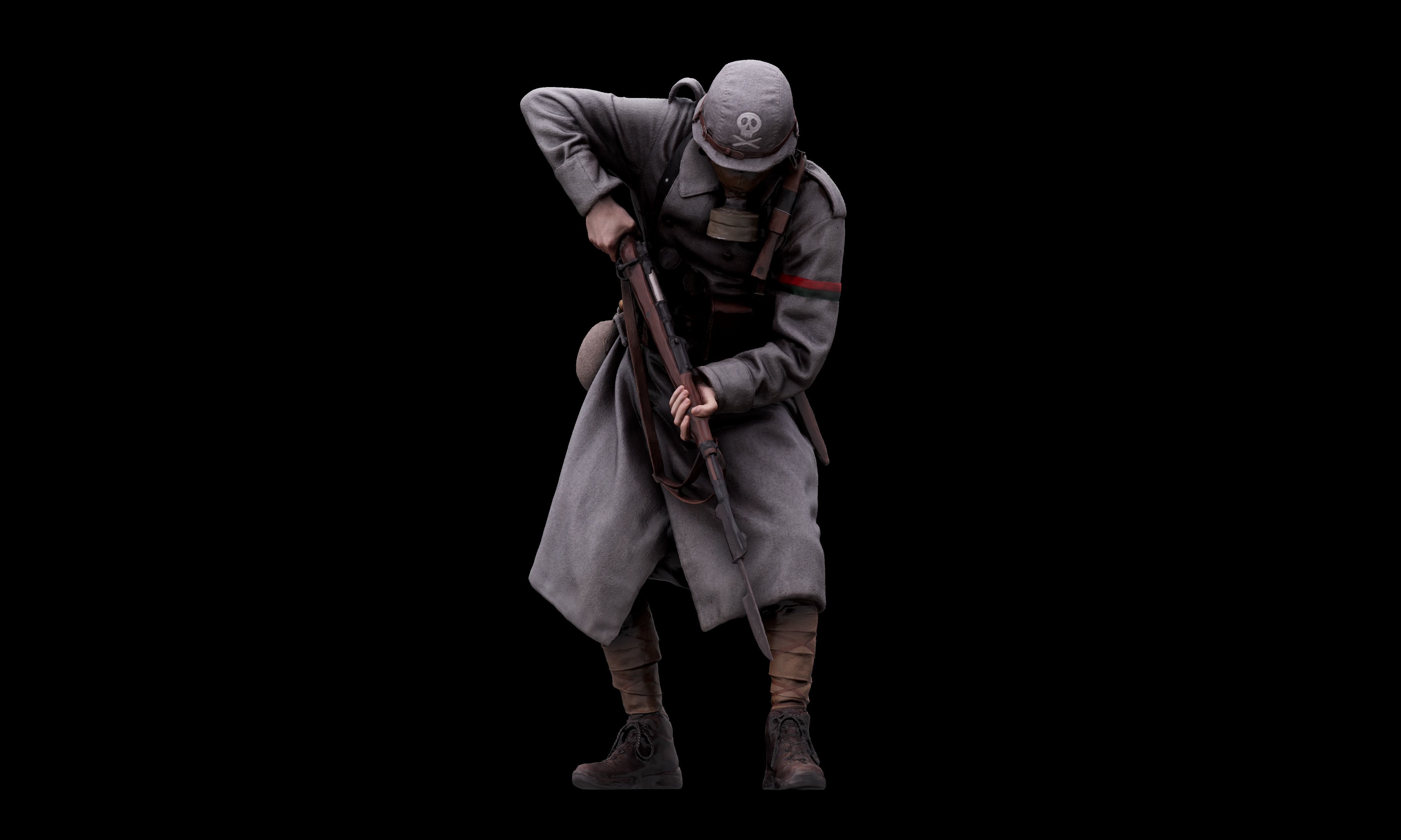 3D Body Scan - Army Stormtrooper Bayonette 3D model_6