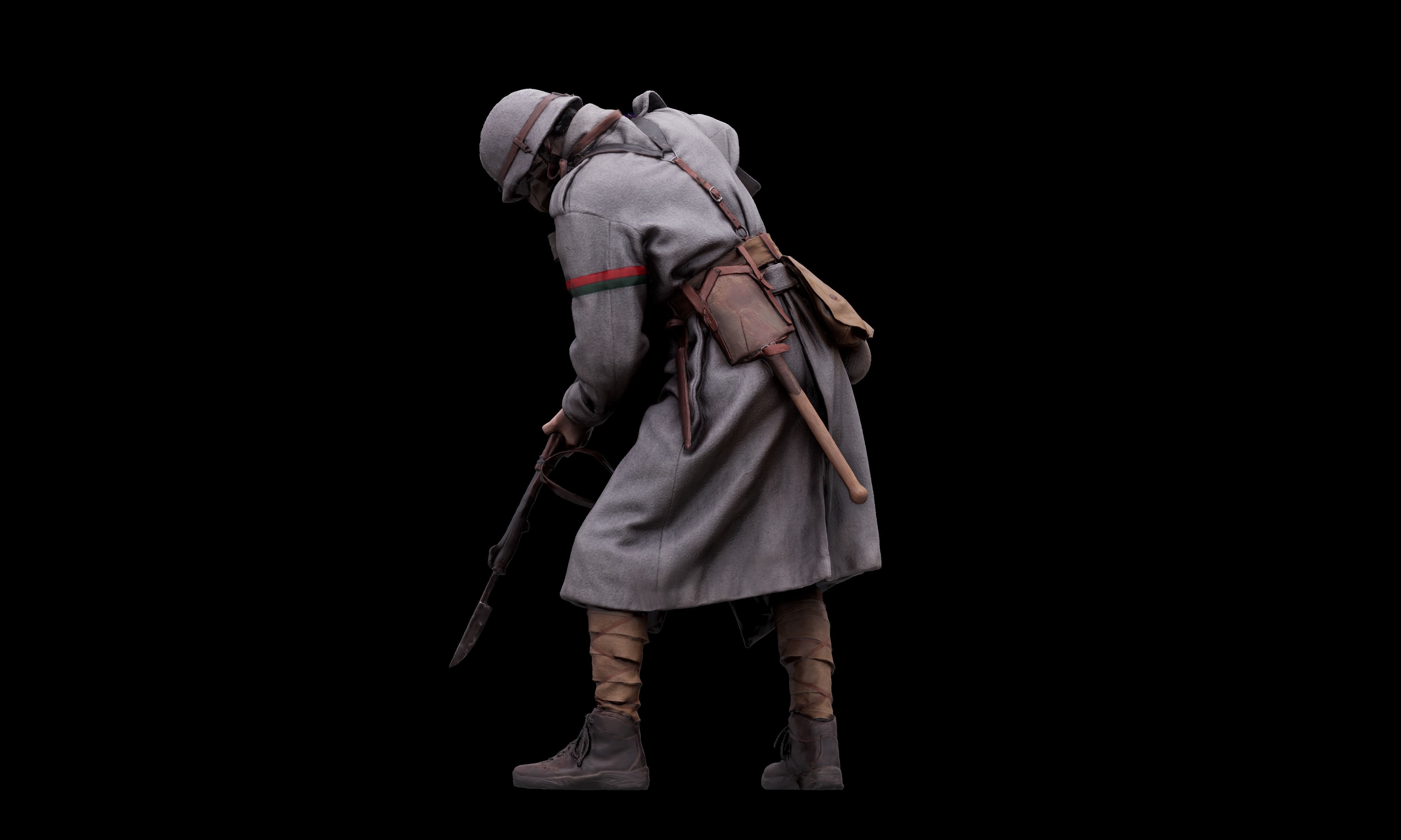 3D Body Scan - Army Stormtrooper Bayonette 3D model_3