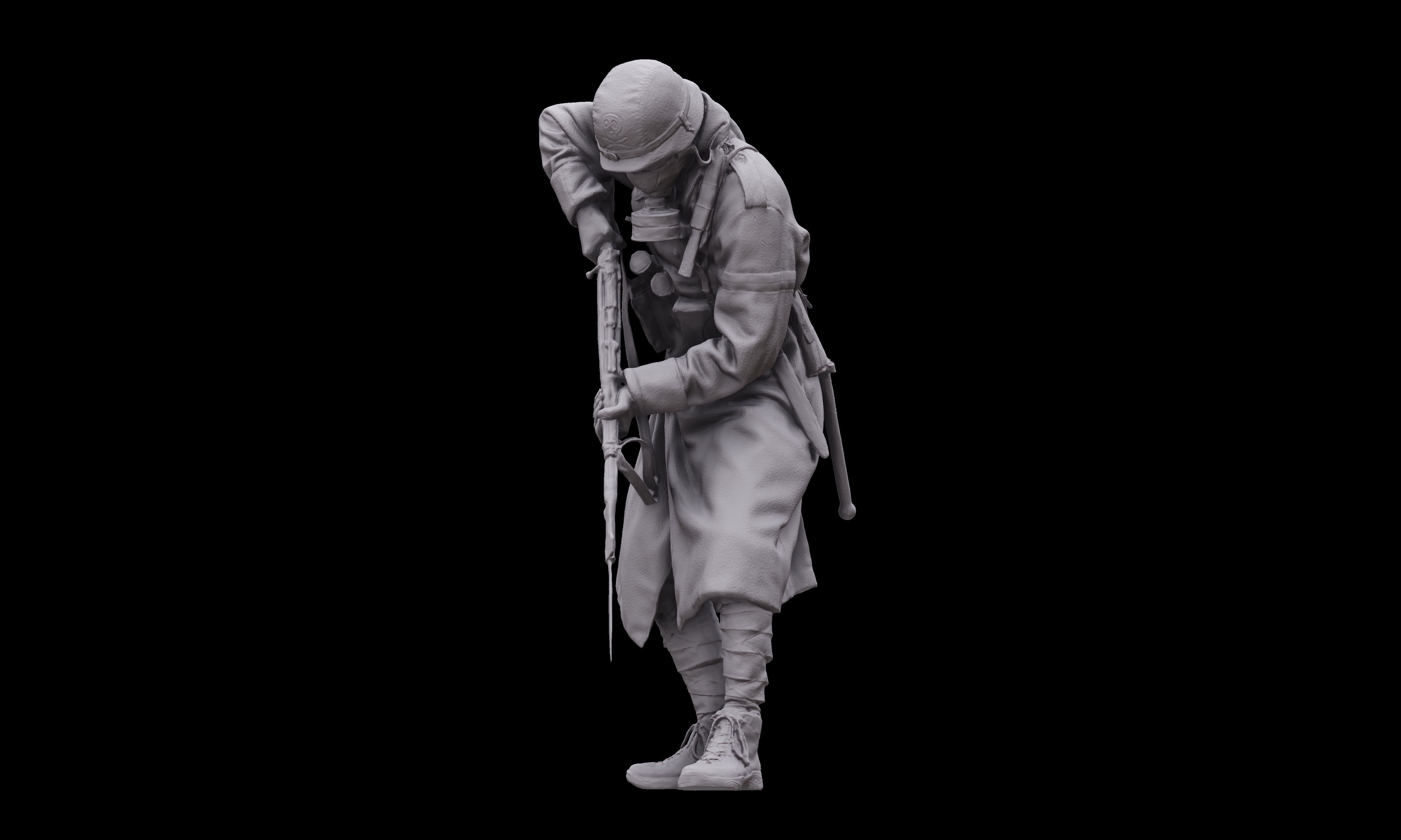 3D Body Scan - Army Stormtrooper Bayonette 3D model_10
