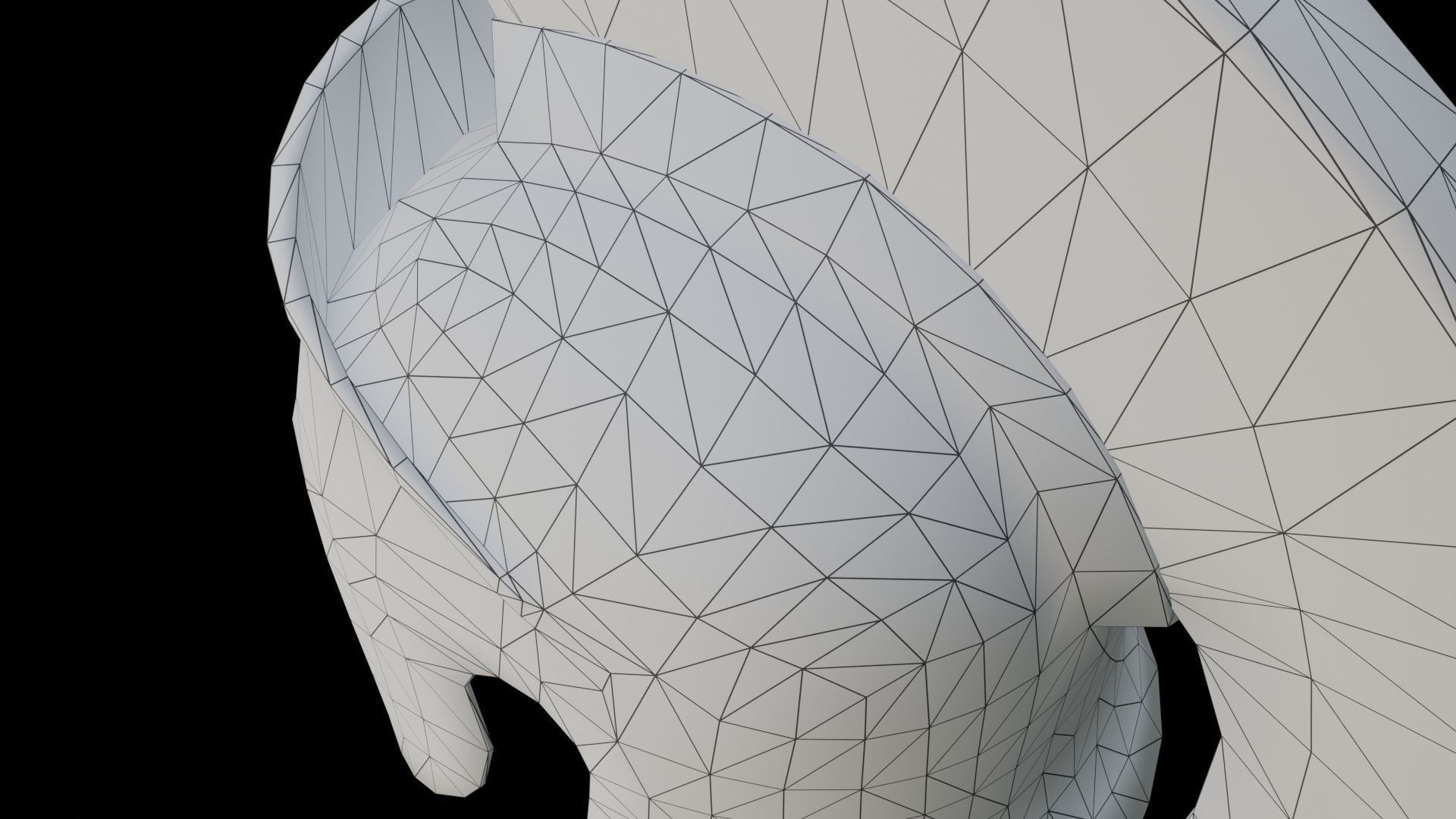 Spartan helmet Low-poly 3D model_14