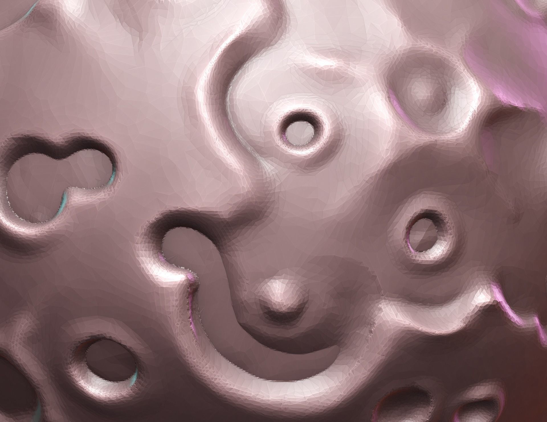 Moon Hollow and Solid 3D print model_11