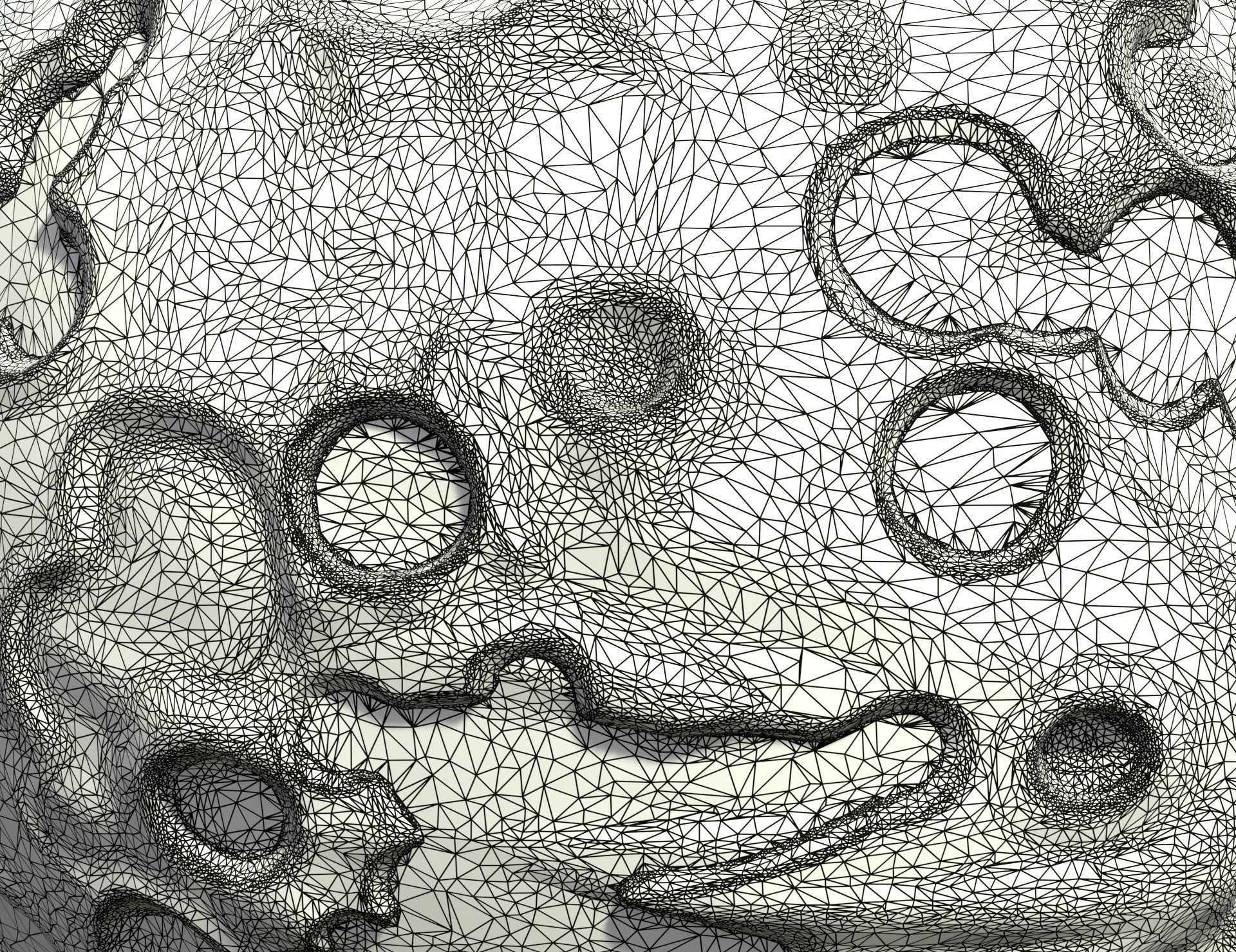 Moon Hollow and Solid 3D print model_16